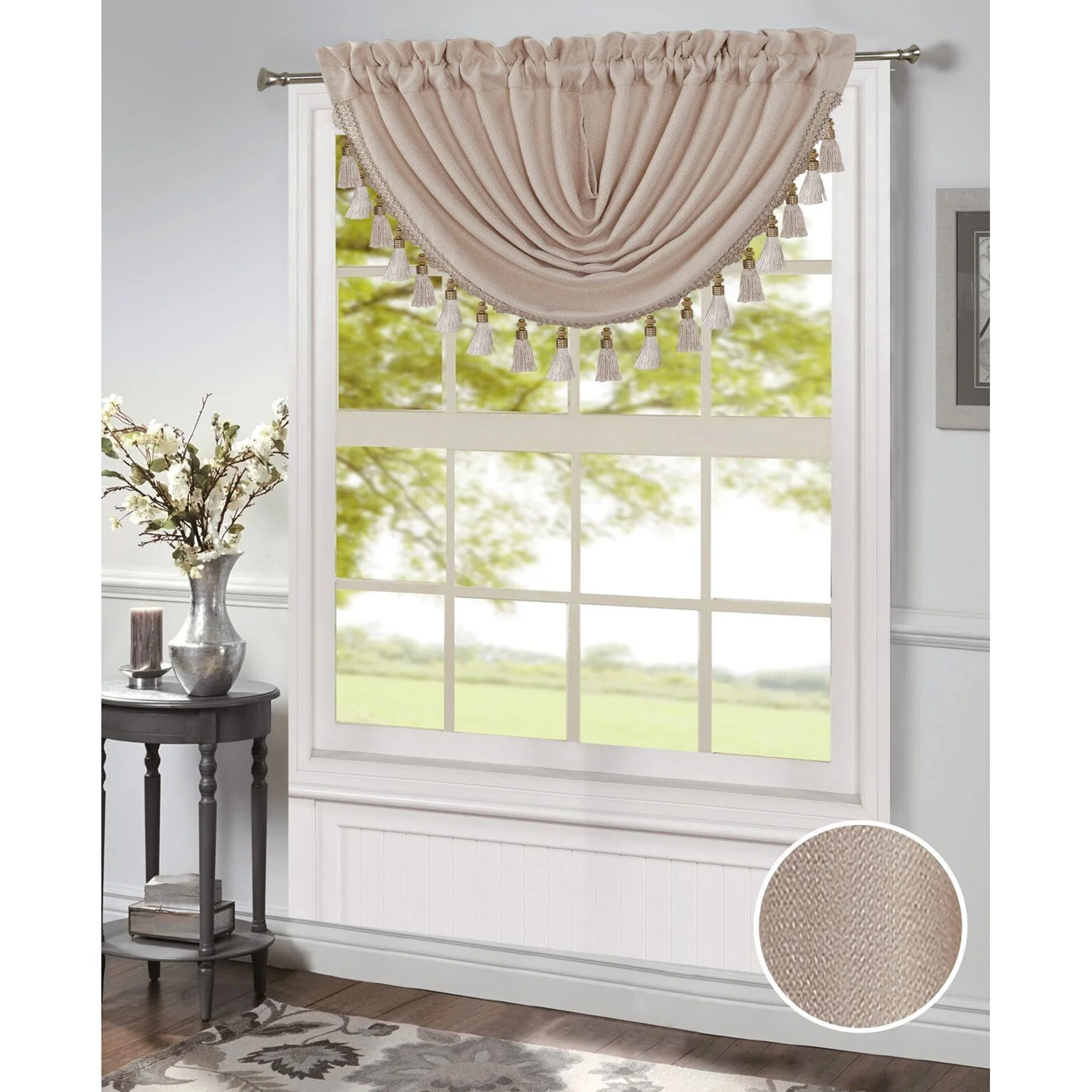 Morgan Rod Pocket Window Panel and Valance Treatment, All Sold Separately - Image 3