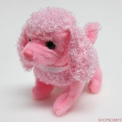 My Lovely Pet Moving Small Poodle Musical Dog 7" - Pink