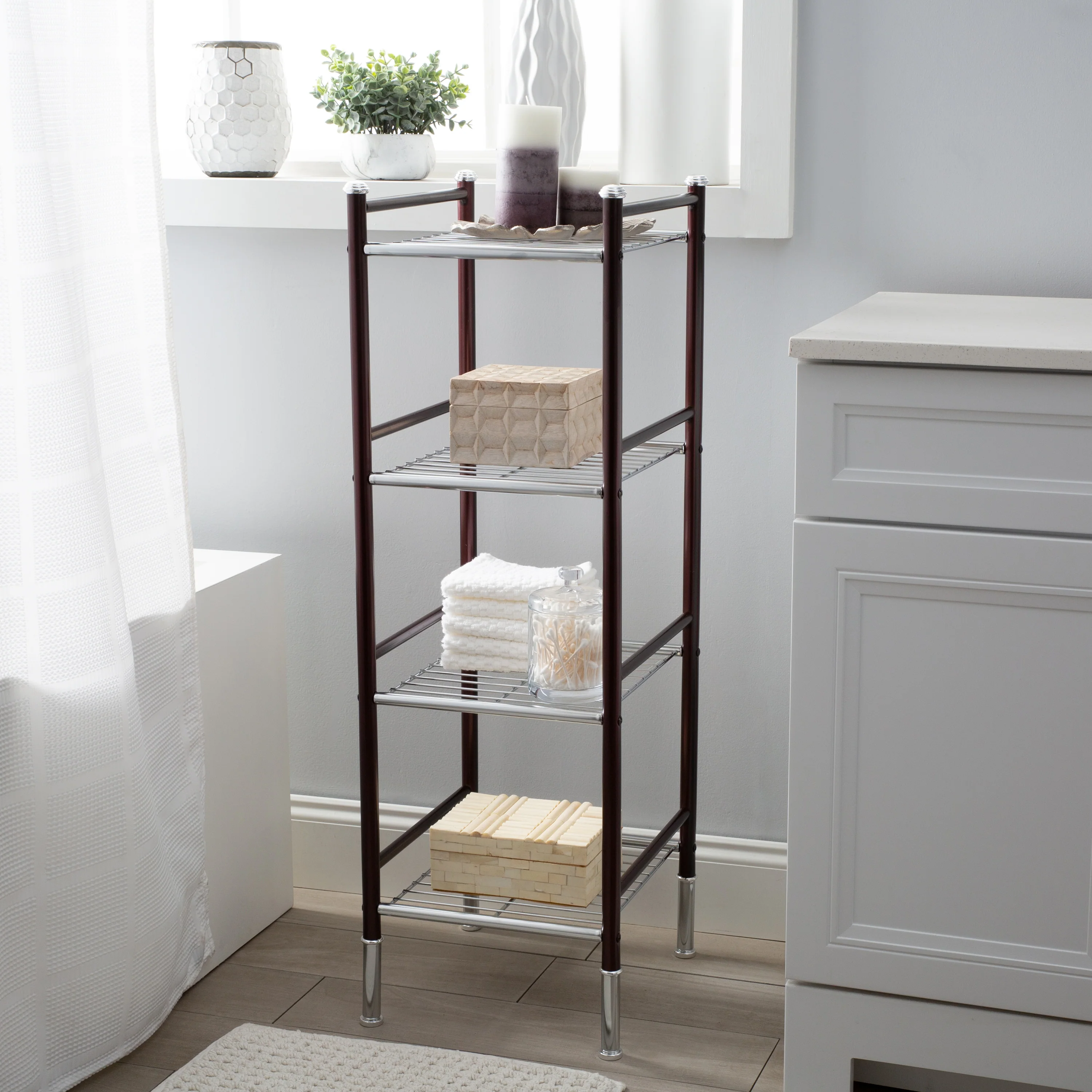 Neu Home 4 Tier Duplex Line Freestanding Wire Rack - Image 3