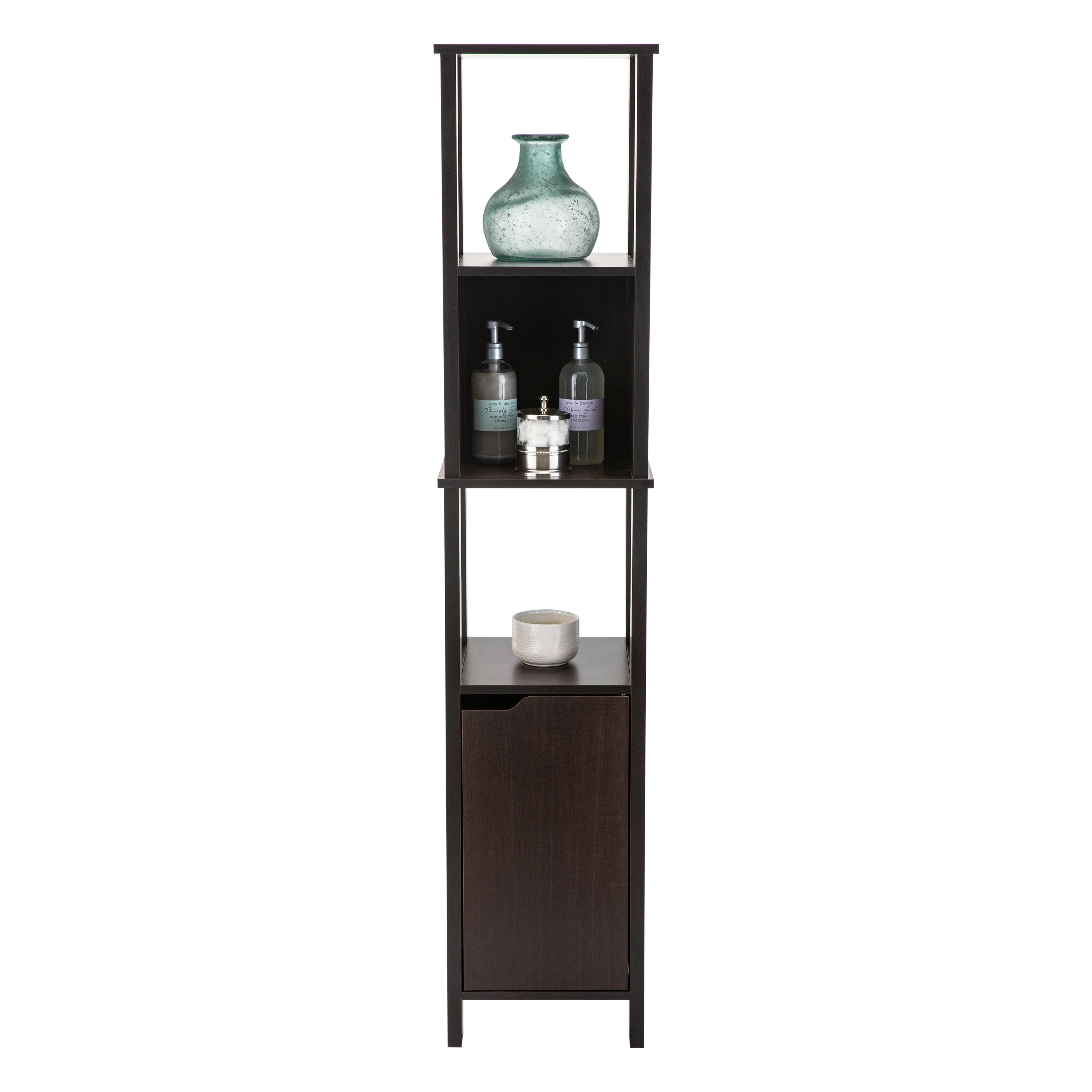 Neu Home 5 Shelf Ambassador High Cabinet in Espresso - Image 4