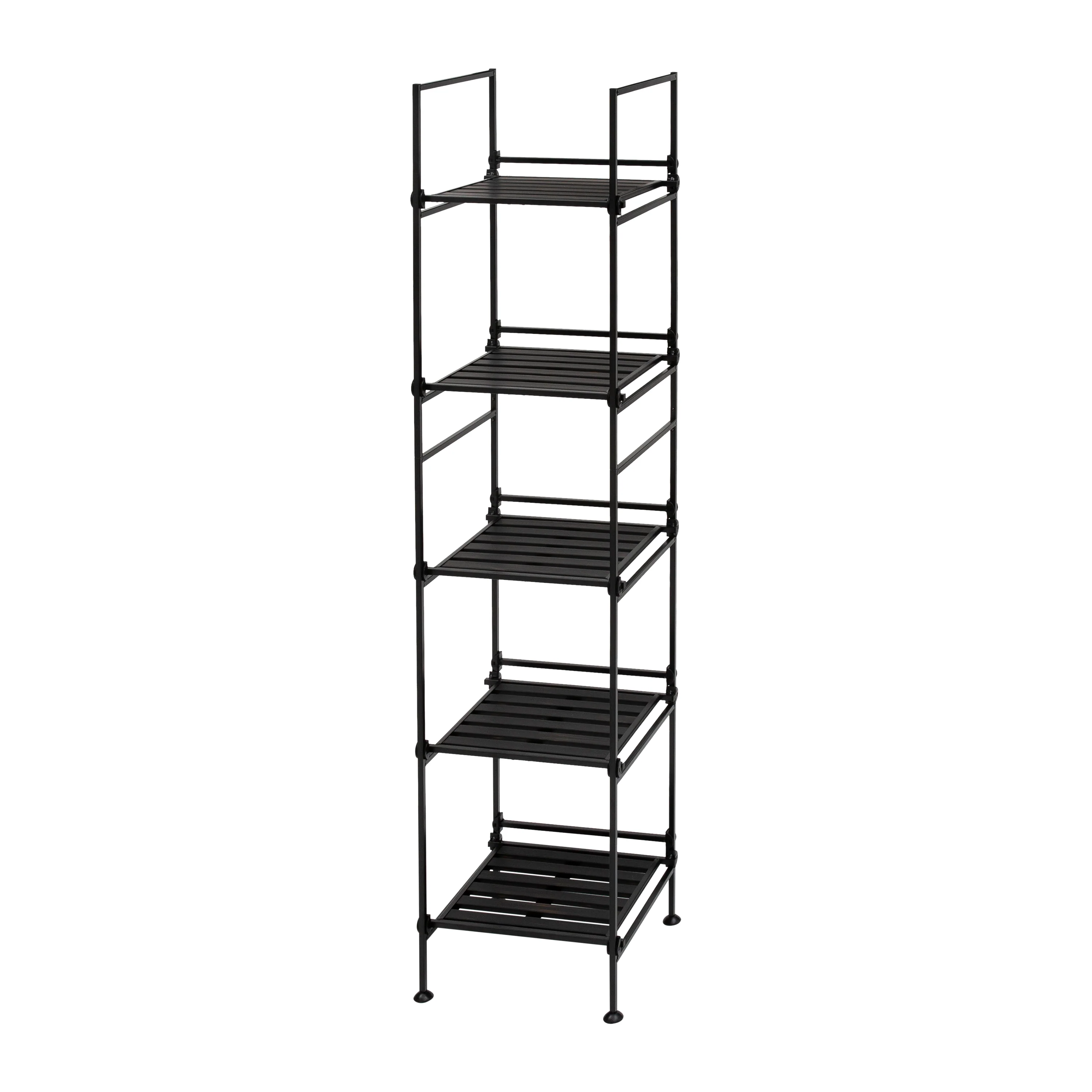 Neu Home 5 Tier Square Freestanding Shelf in Espresso