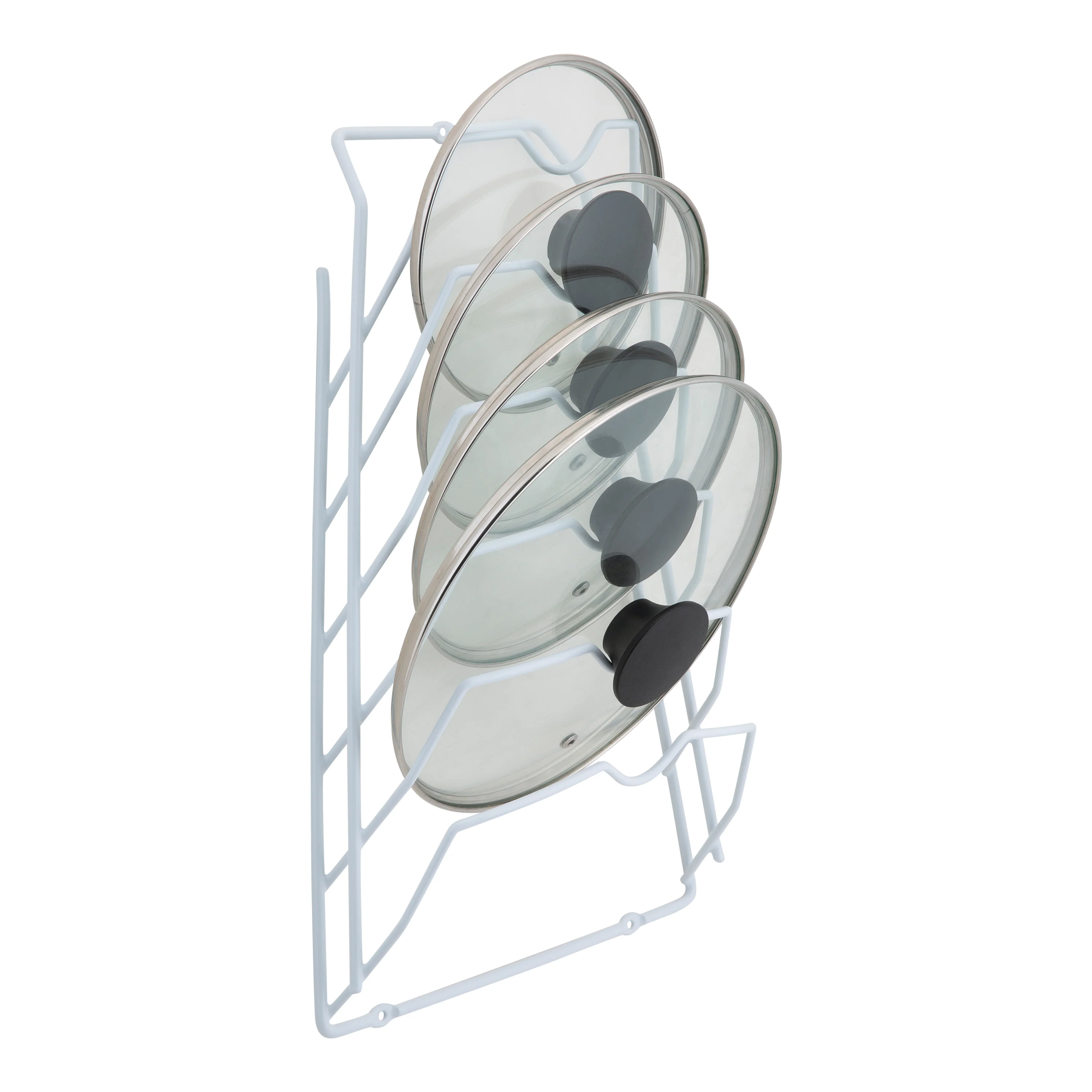 Neu Home 6 Section Cabinet Door Lid Rack in White - Image 2