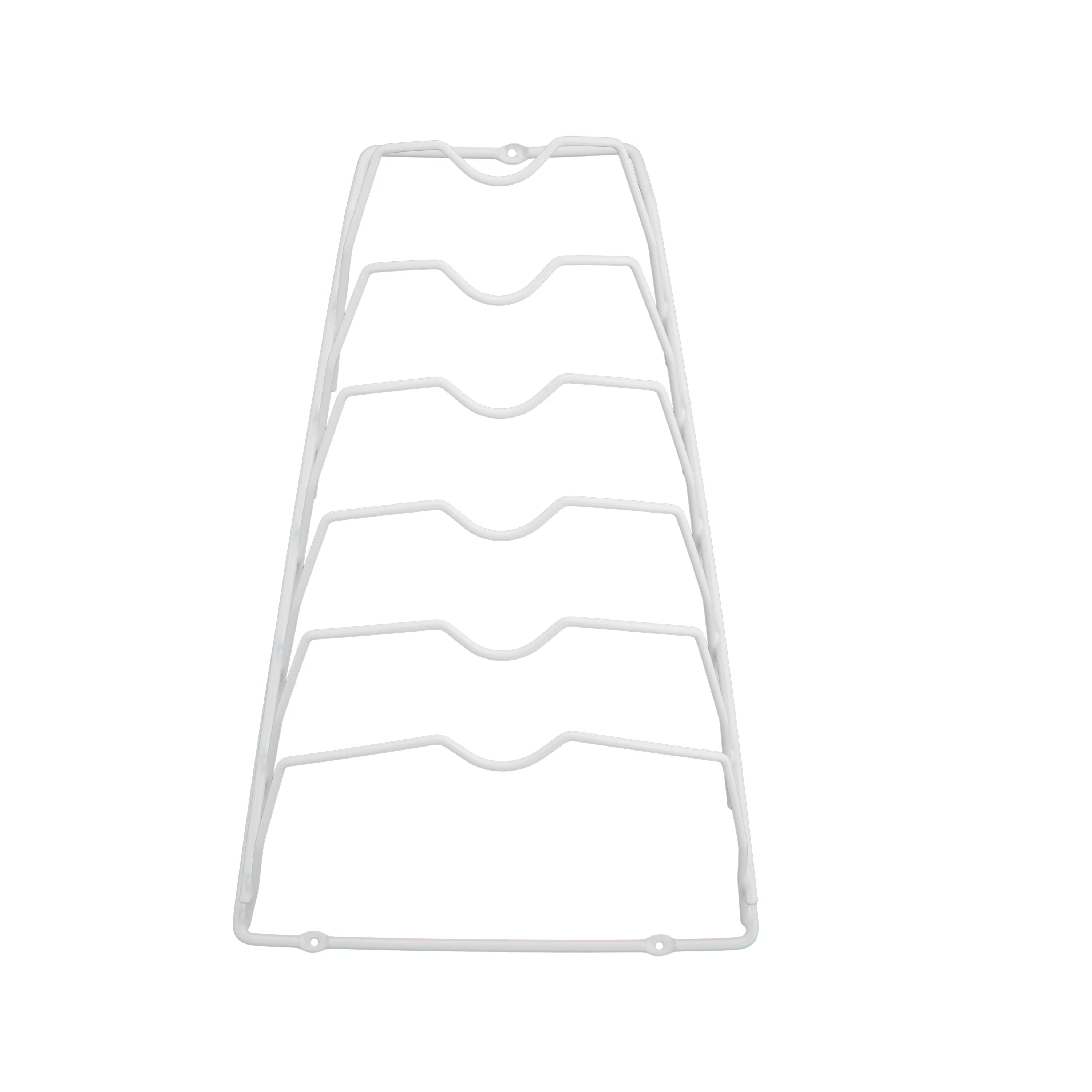 Neu Home 6 Section Cabinet Door Lid Rack in White - Image 3