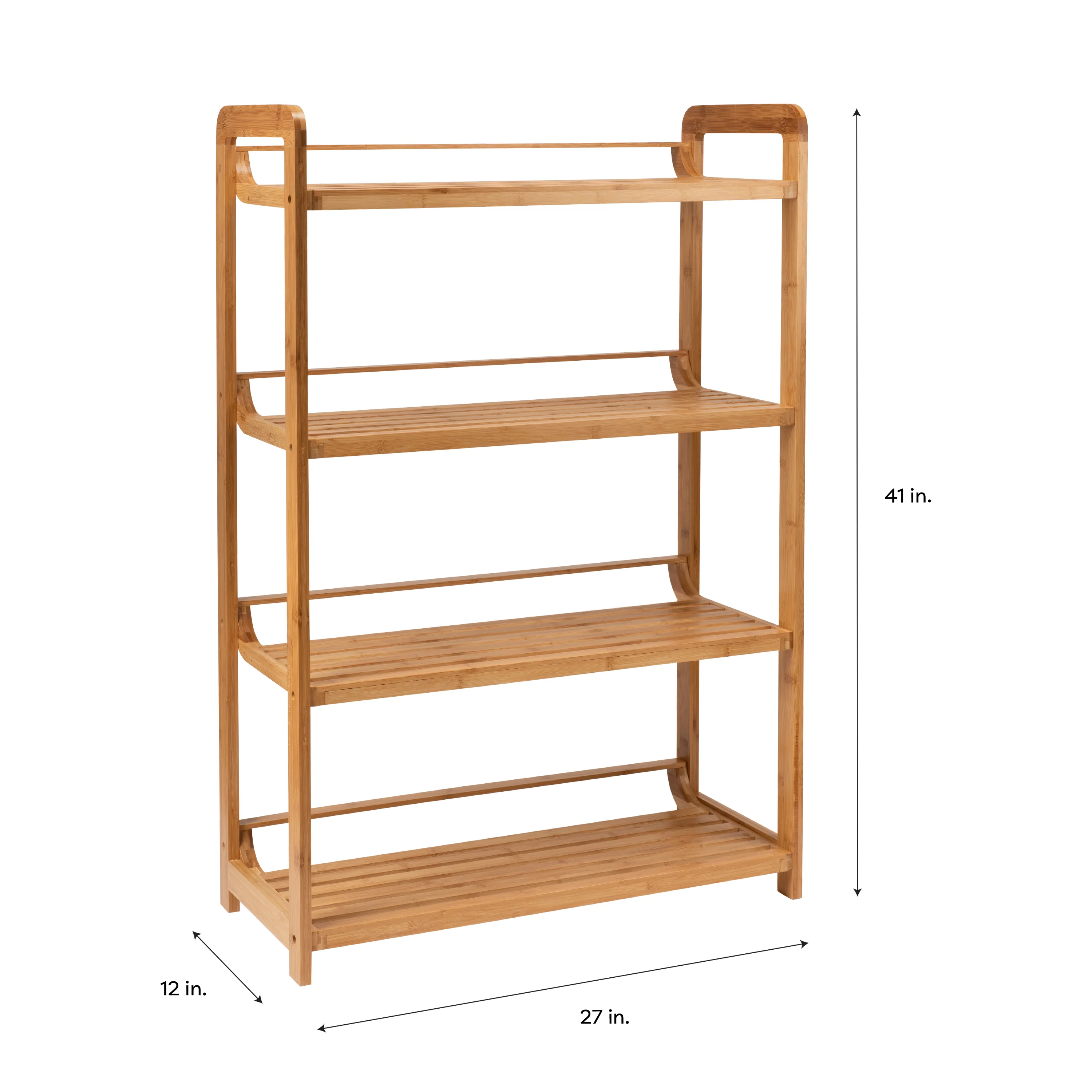 Neu Home Deluxe 4 Tier Bamboo Shelf - Image 3