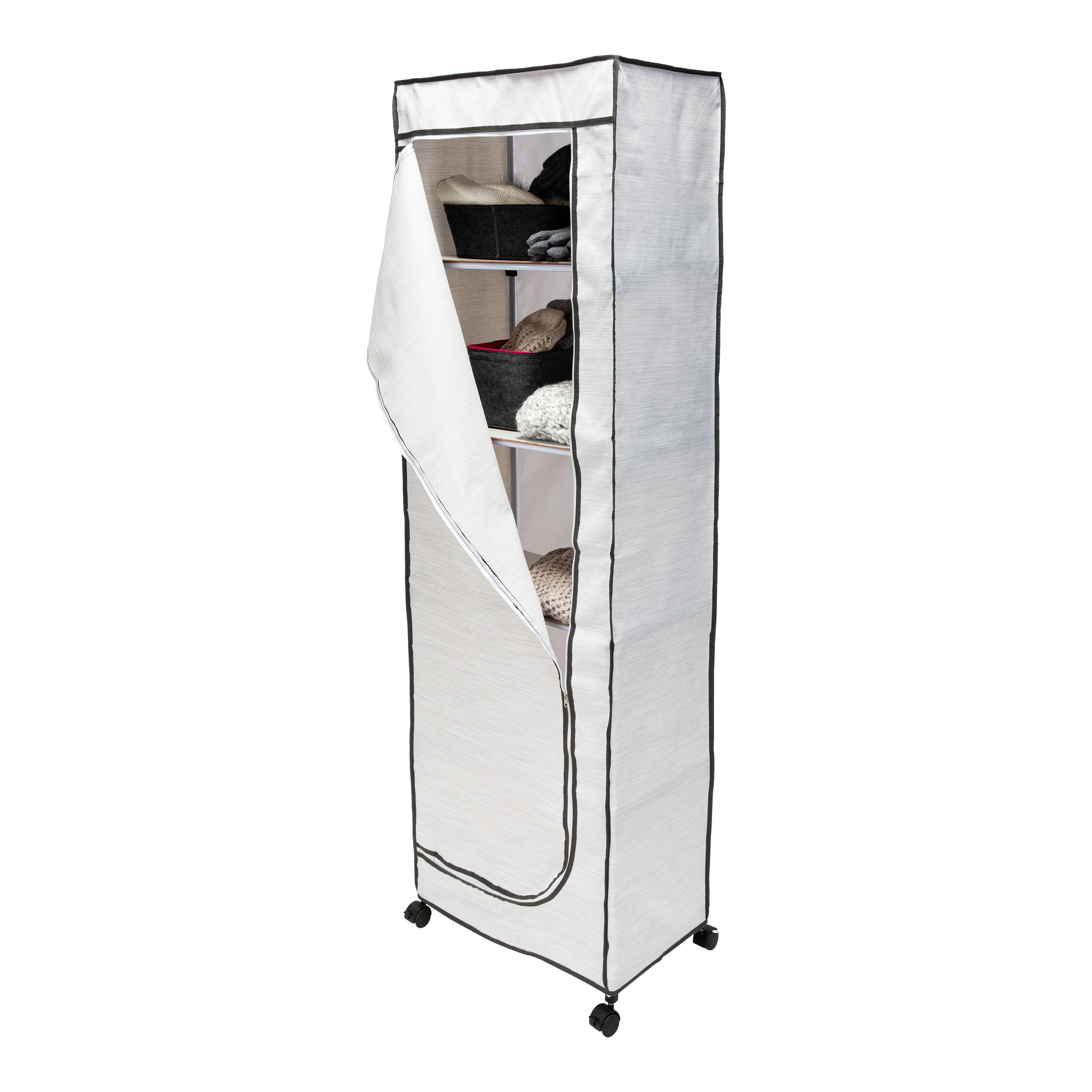 Neu Home Deluxe 5 Shelf Portable Wardrobe