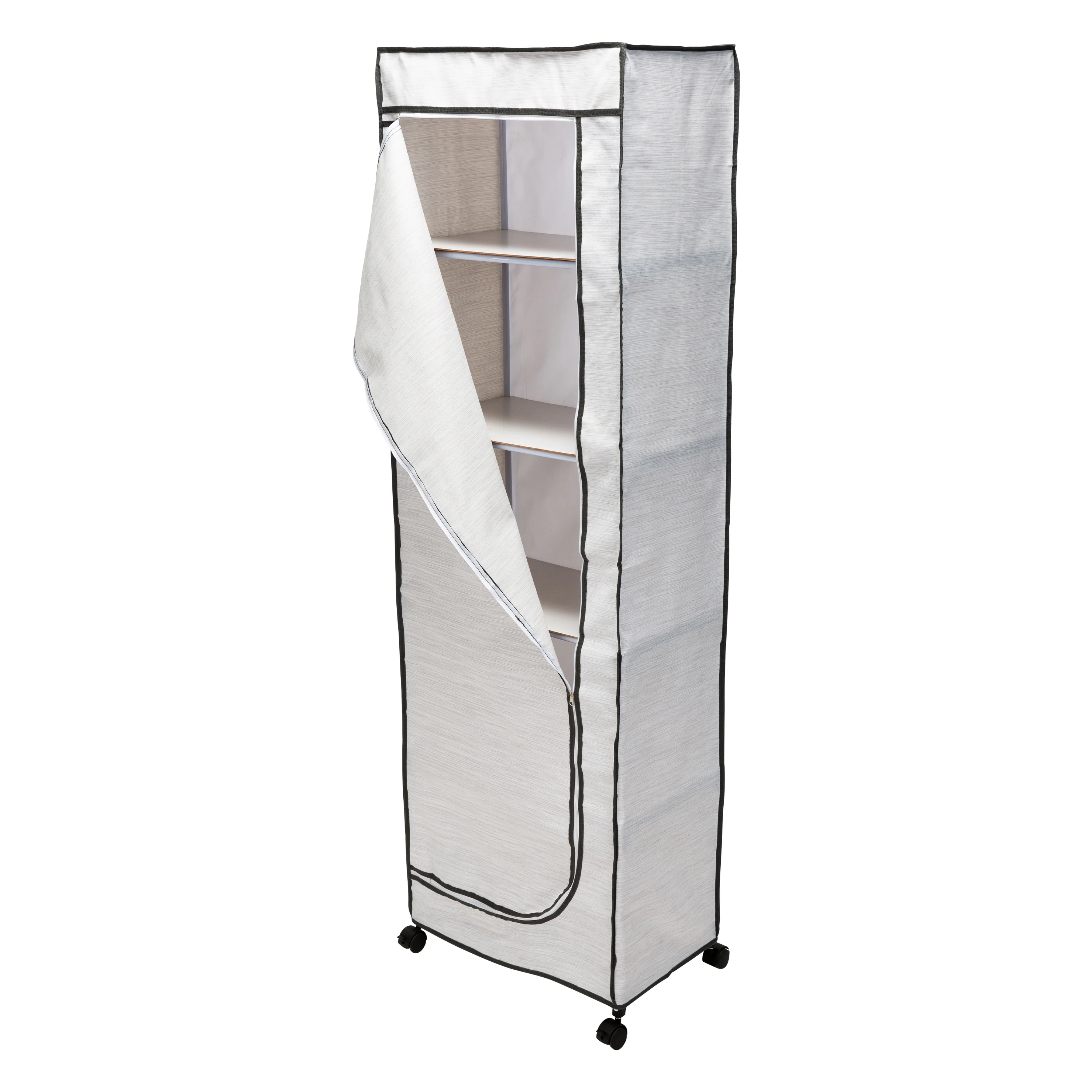 Neu Home Deluxe 5 Shelf Portable Wardrobe - Image 4