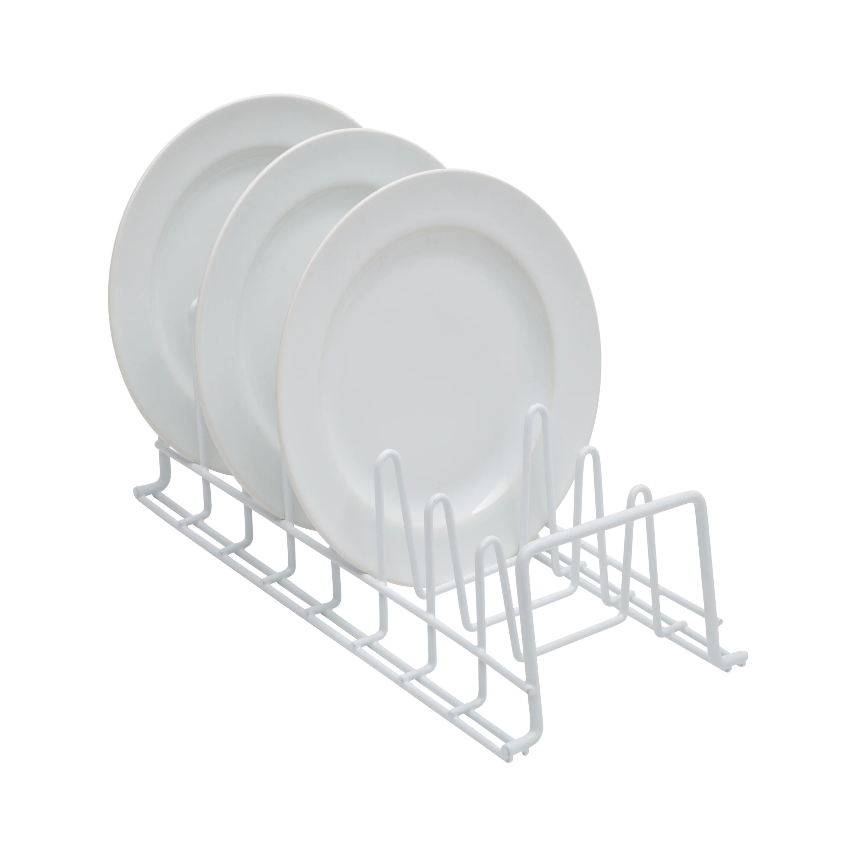 Neu Home Deluxe Lid and plates Organizer in White - Image 4