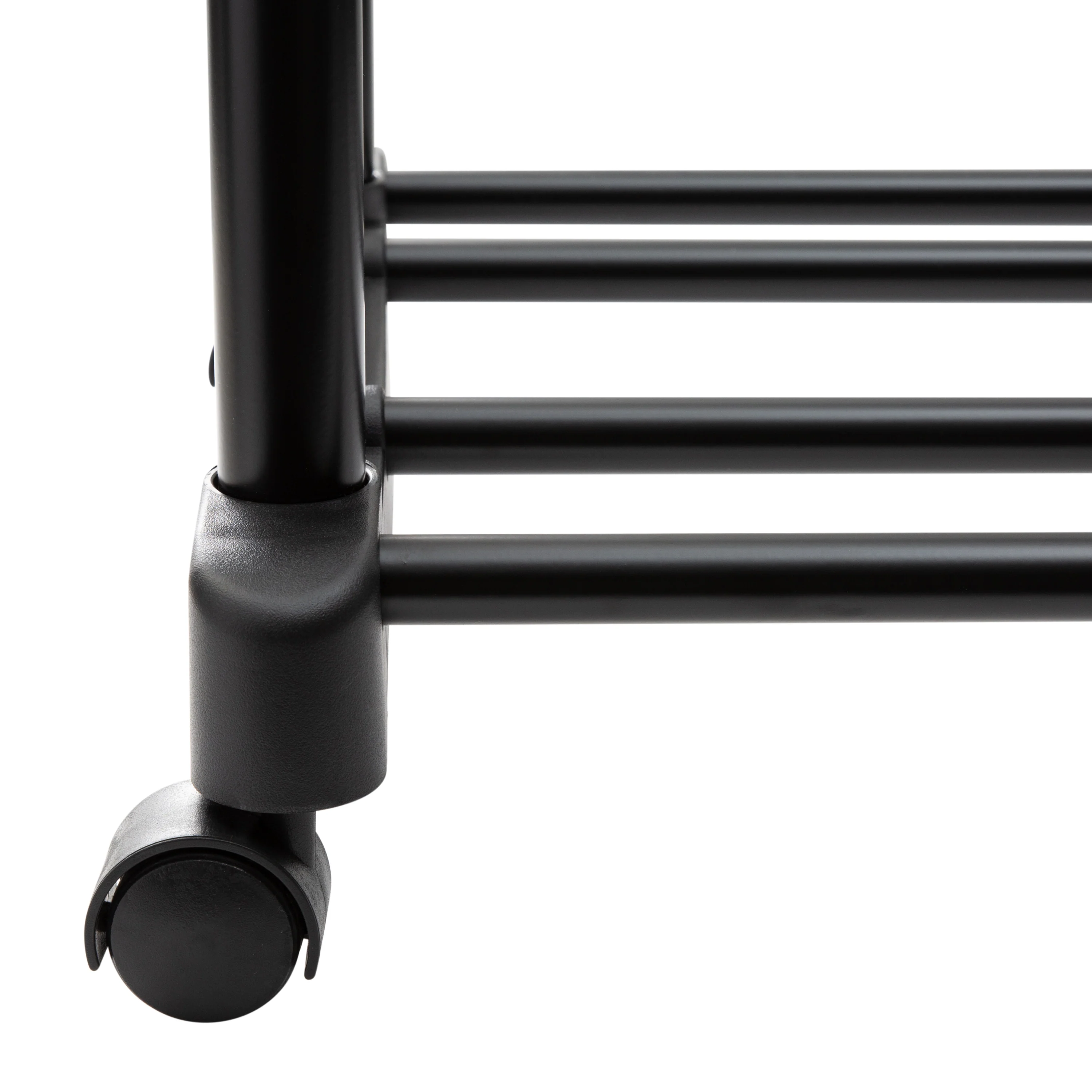 Neu Home Double Adjustable Garment Rack, Black, 67x33x21 Inches - Image 4