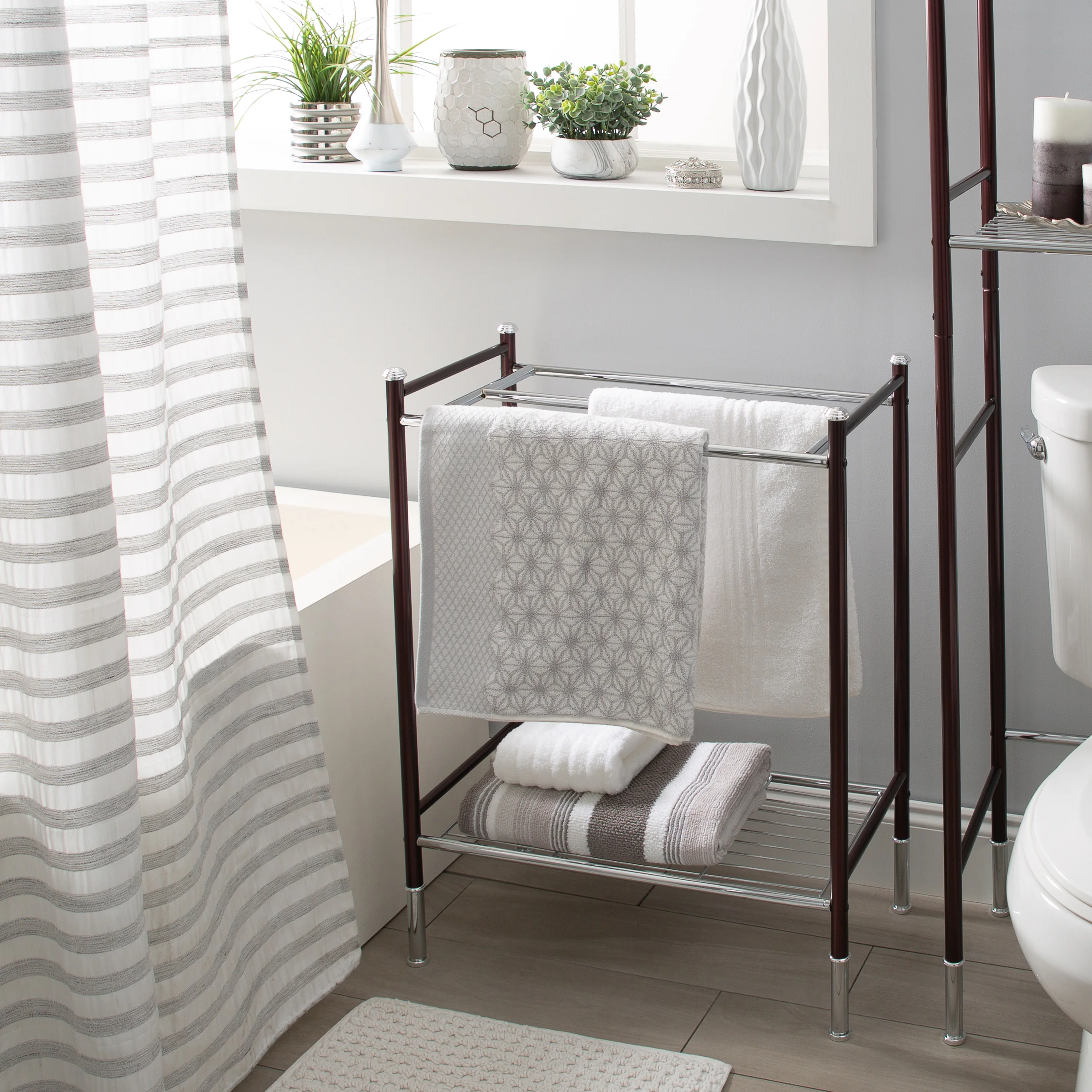 Neu Home Duplex Line Freestanding Towel Rack - Image 2