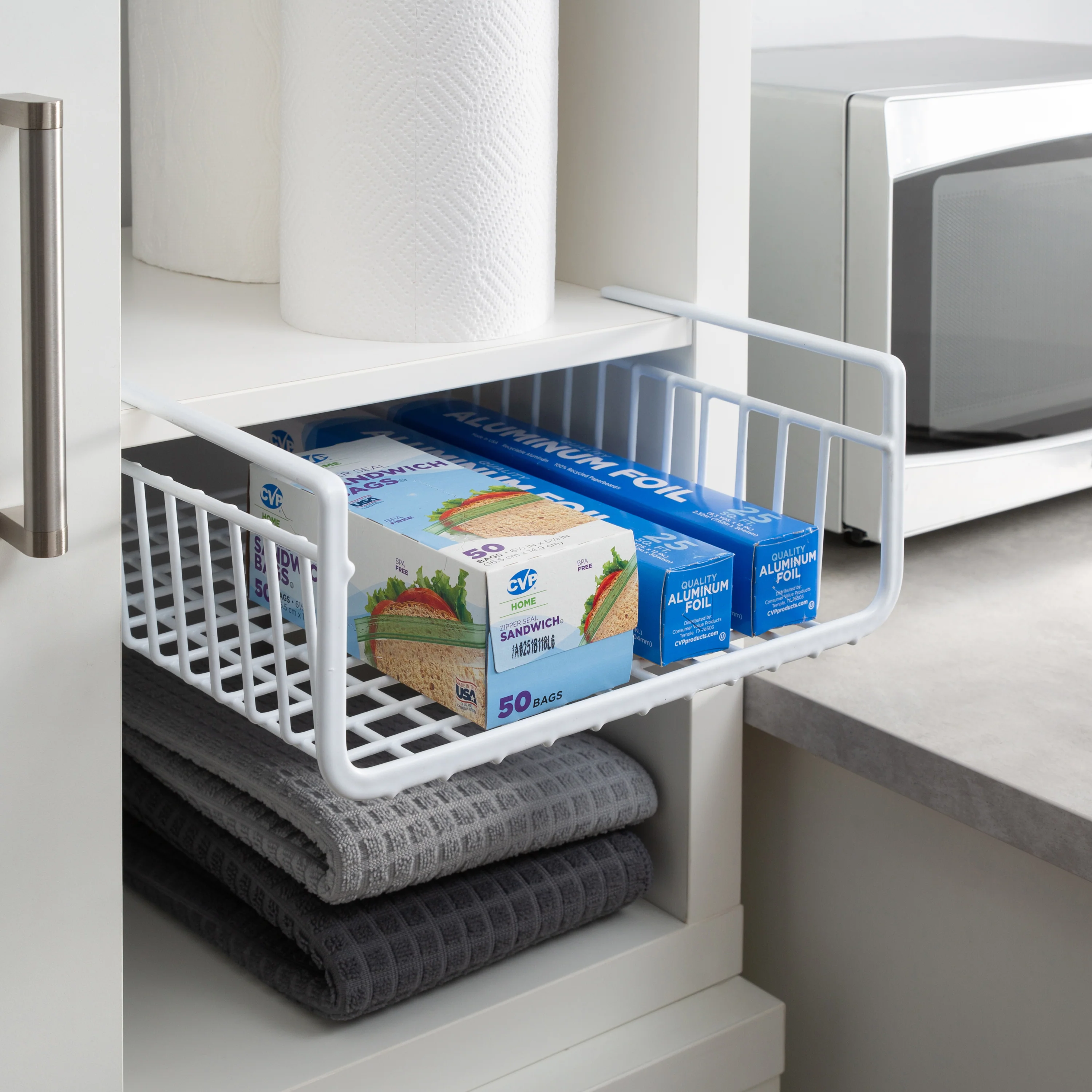 Neu Home Foil & Plastic Shelf in White - Image 3