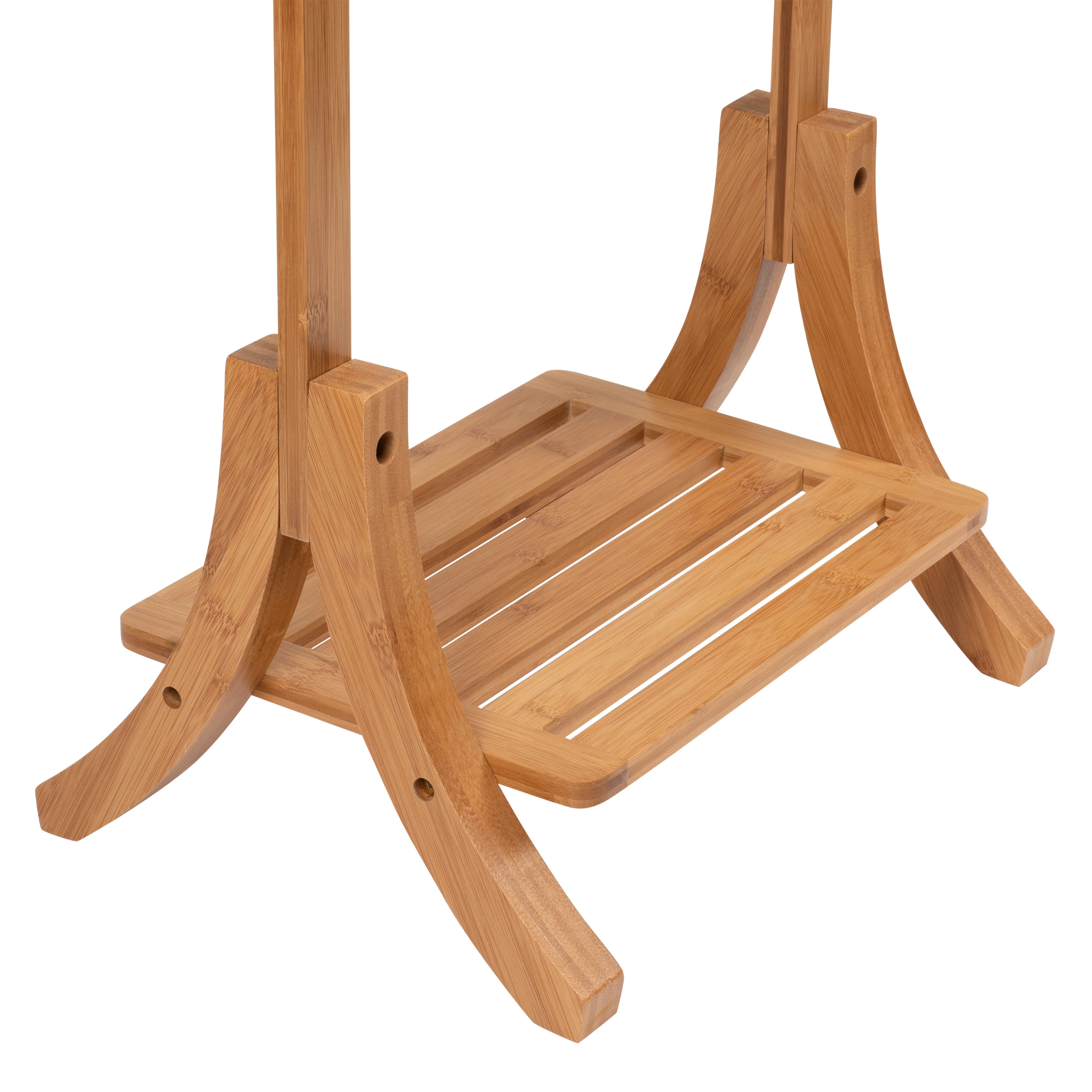 Neu Home Freestanding Bamboo Towel Rack - Image 3