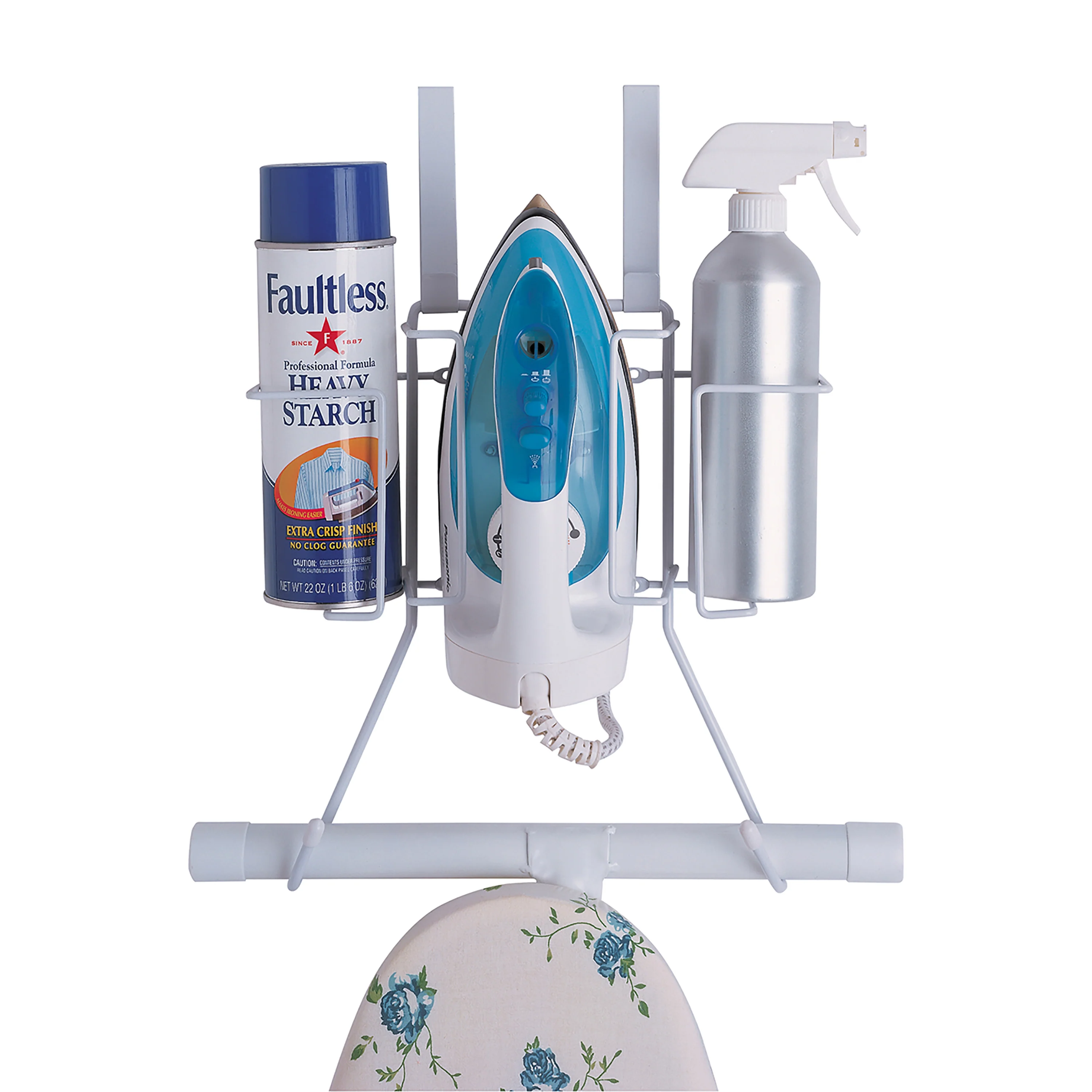 Neu Home Ironing Over the Door Iron Caddy & Board Holder - Image 2