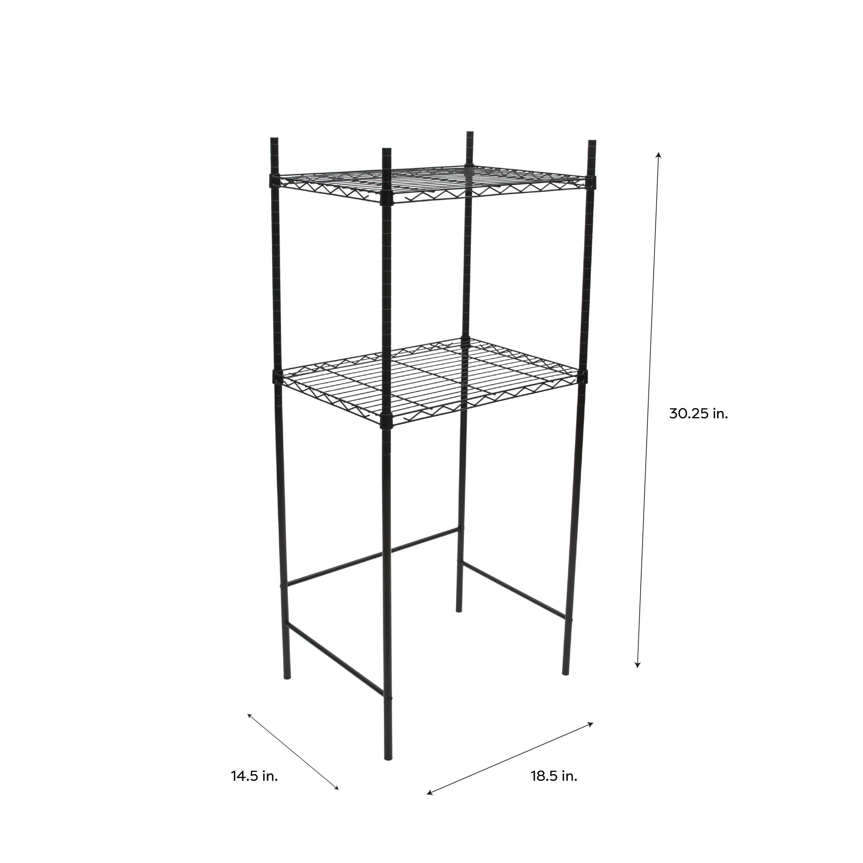 Neu Home Mini Fridge and Microwave Stand in Black - Image 3