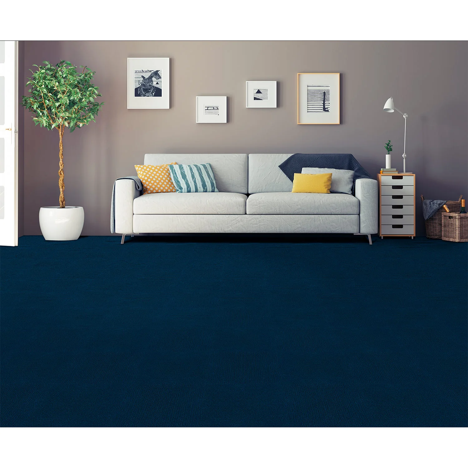 Nexus Self Adhesive Carpet Floor Tile, 12 Tiles, 12 Square Feet - Image 13