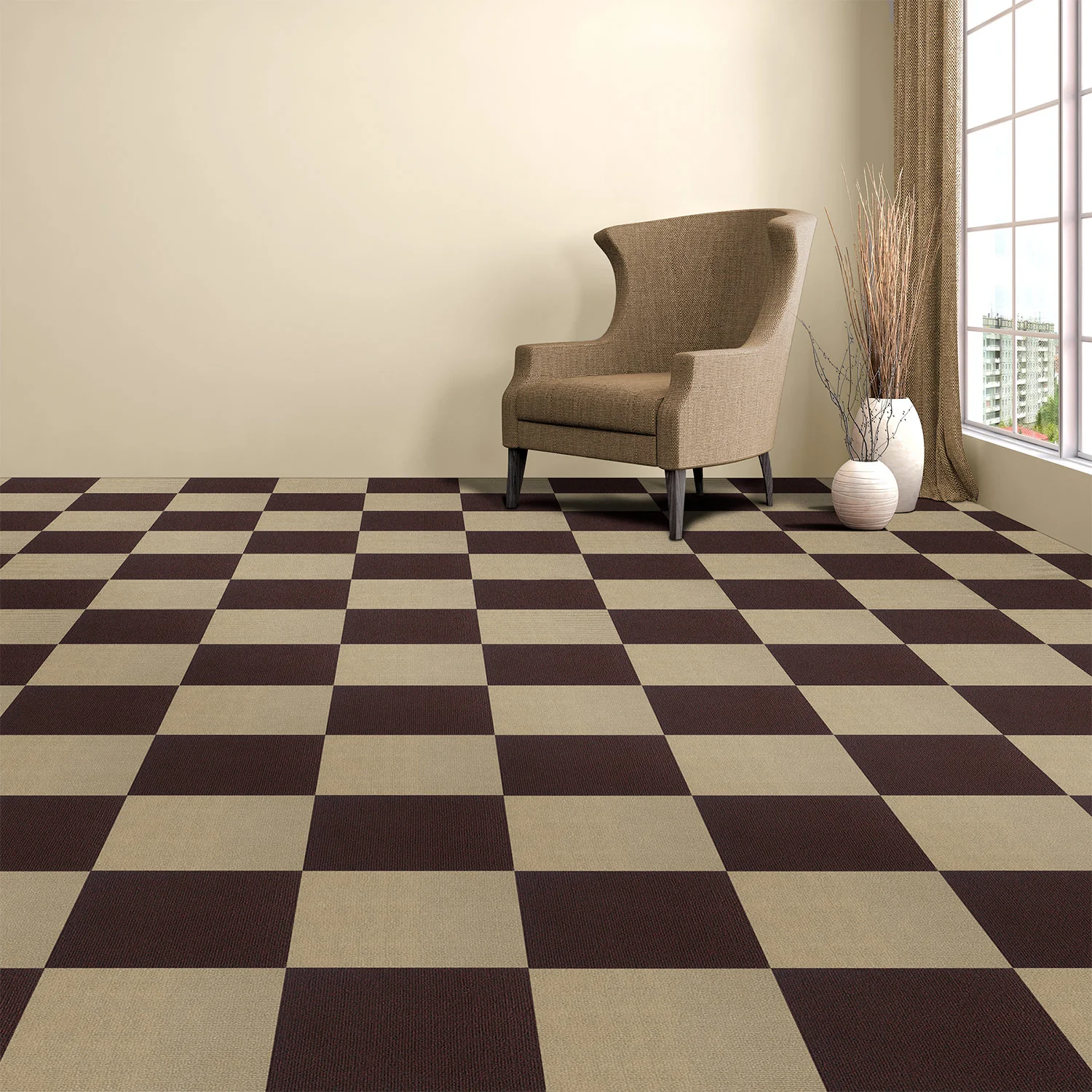Nexus Self Adhesive Carpet Floor Tile, 12 Tiles, 12 Square Feet - Image 2