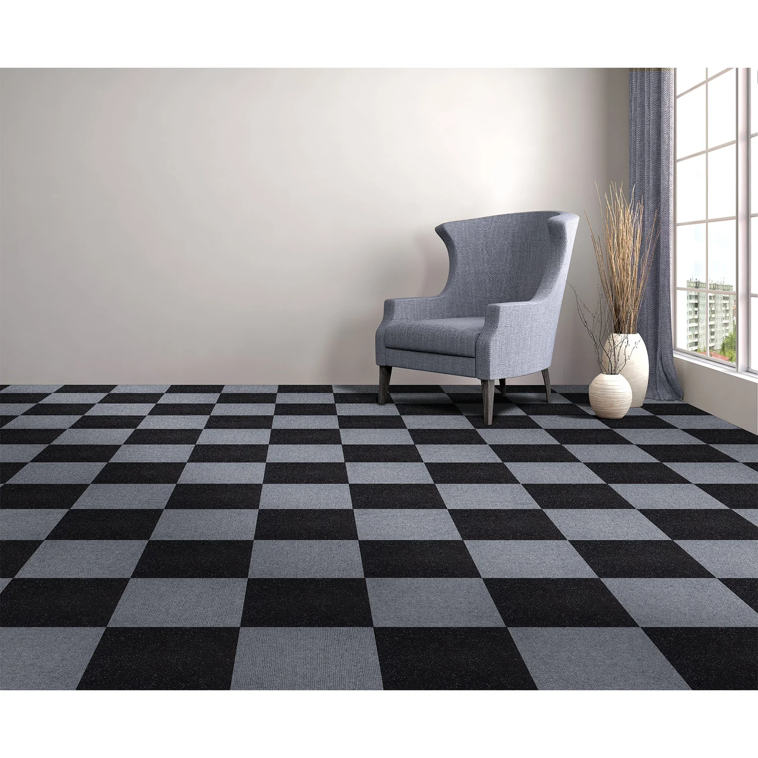 Nexus Self Adhesive Carpet Floor Tile, 12 Tiles, 12 Square Feet - Image 8