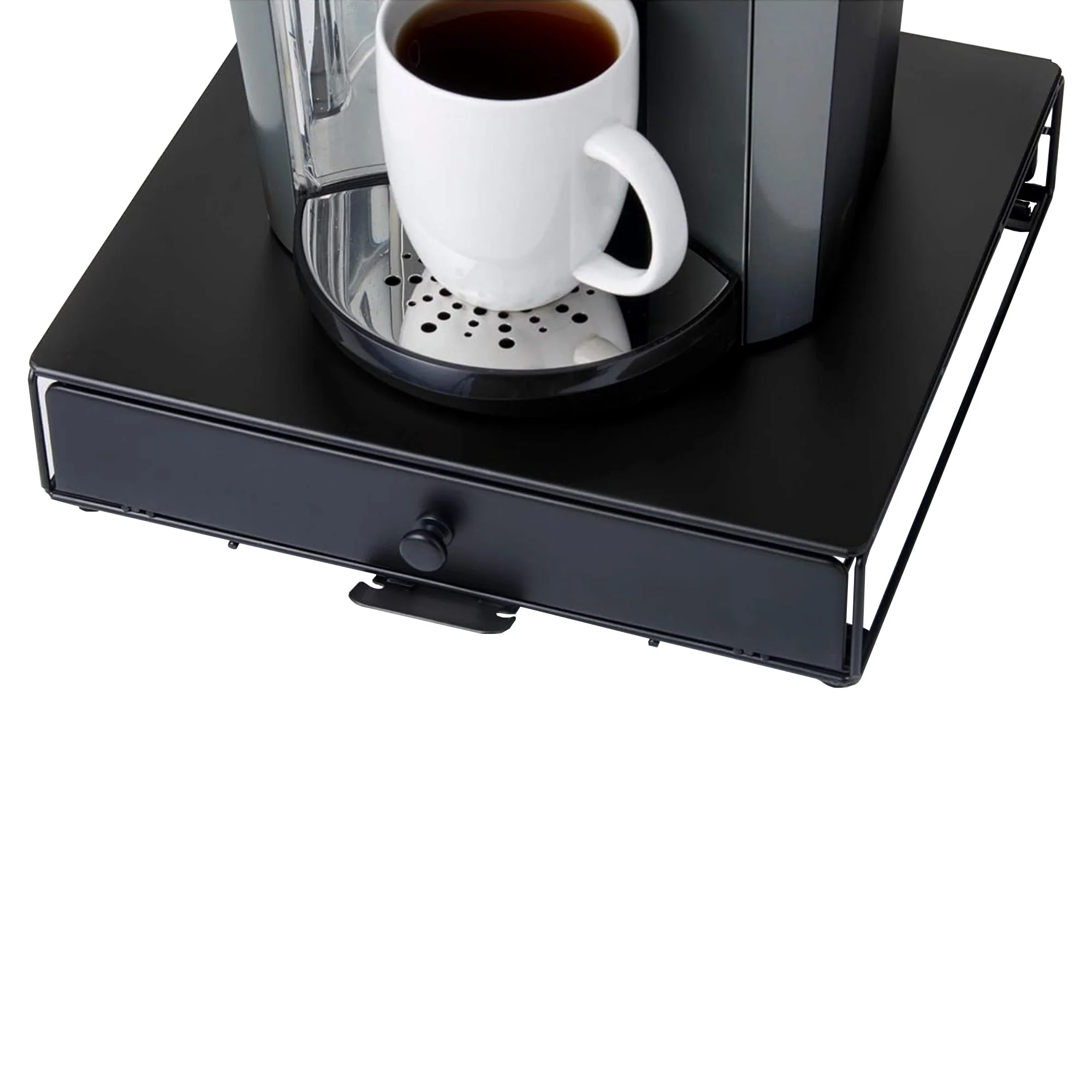 Nifty Compact Under Coffee K-Cups Pod Storage Drawer, 36 Pod Pack Holder, Black - Image 5
