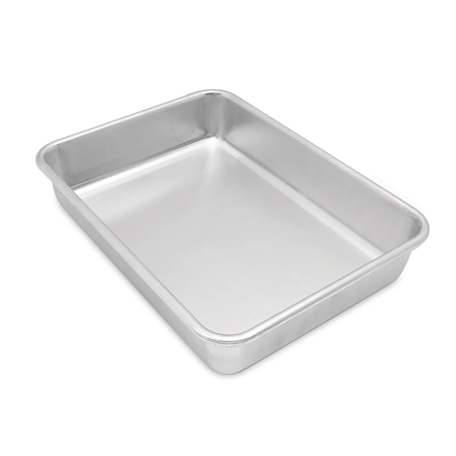 Nordic Ware Natural Aluminum Commercial Rectangular Cake Pan, 12.1x8.8x2.4 Inches