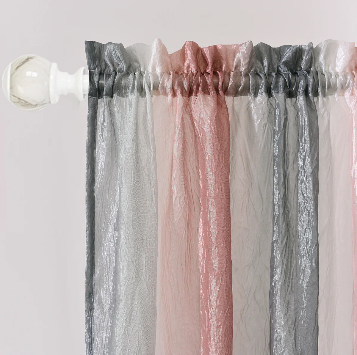 Ombre Window Curtain Panel 50x63 - Blush - Image 3