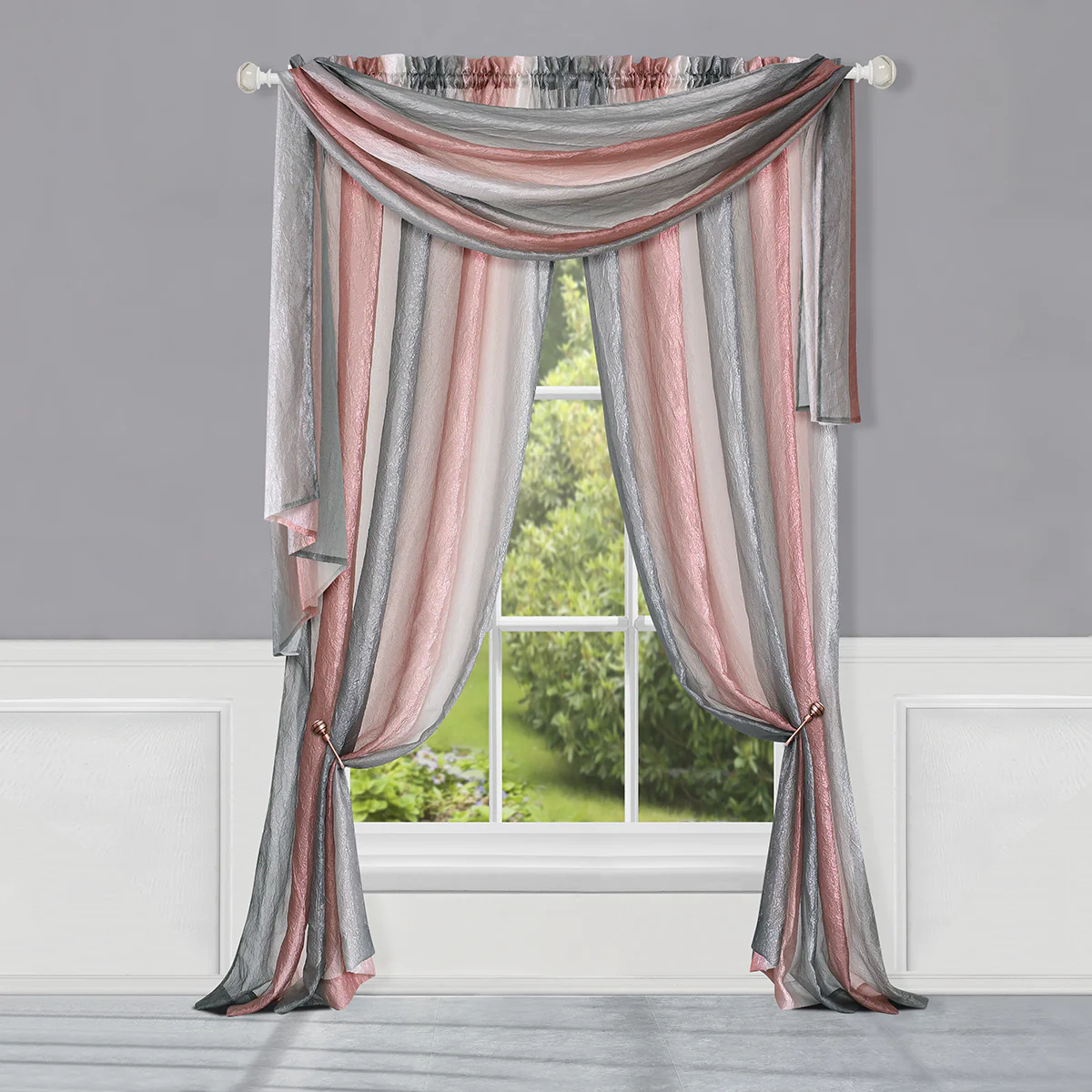 Ombre Window Curtain Panel 50x63 - Blush - Image 5
