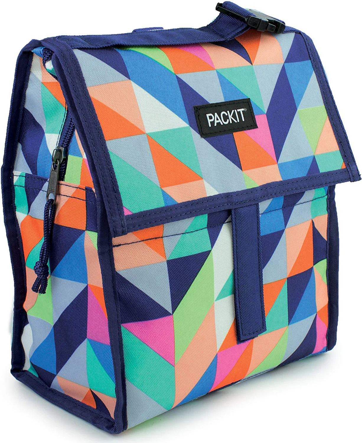 PackIt Freezable Lunch Bag with Zippered Closure, Paradise Breeze, 72 Ounces