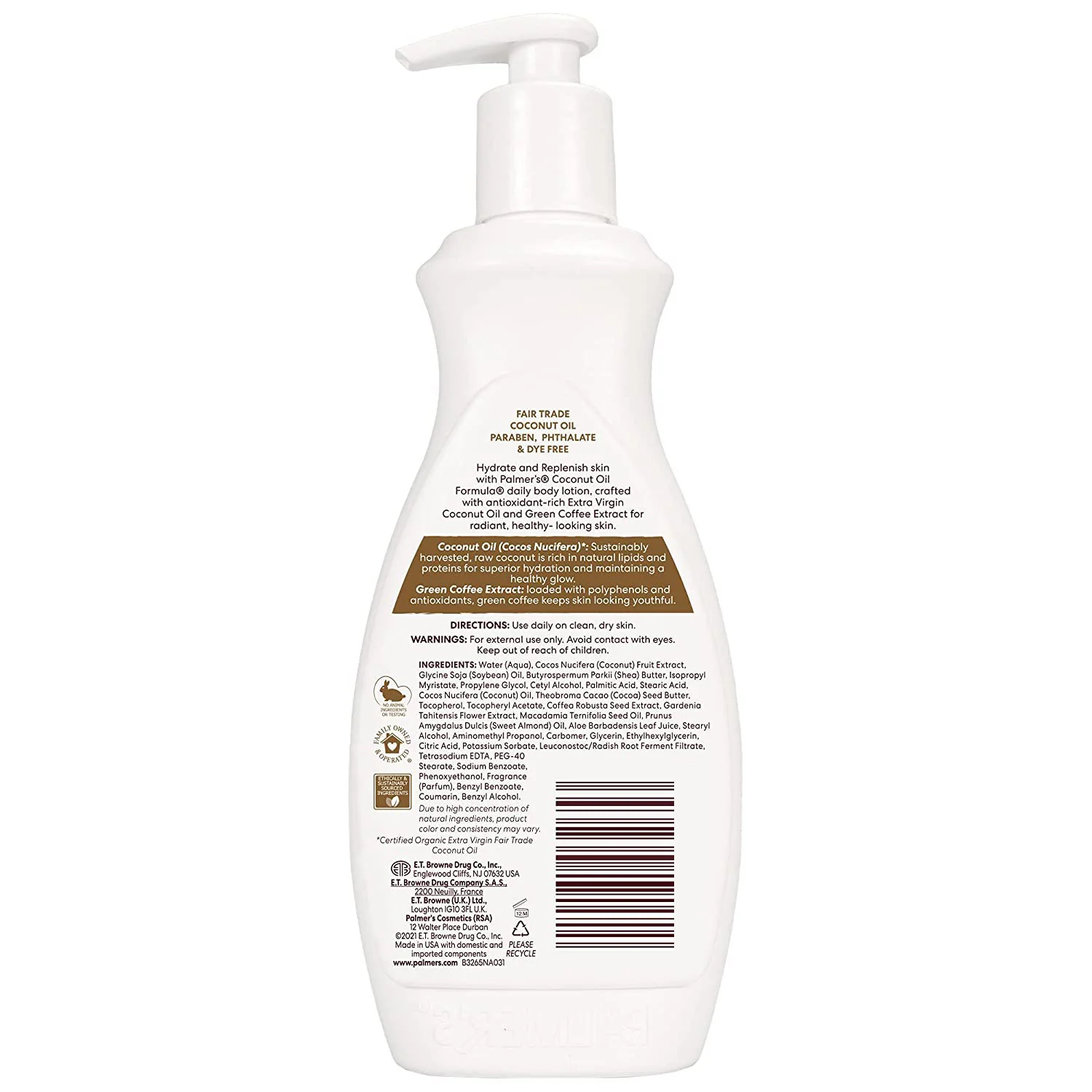 Palmer's Coconut Oil Hydrate Formula with Vitamin E Body Lotion, 17 Ounces - Image 2