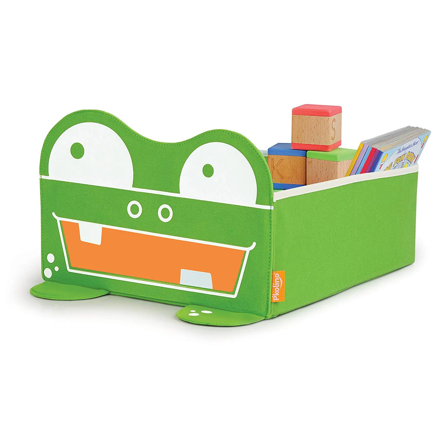 P'kolino Mess Eaters Under-The-Bed Storage Bin, Green, 17x13x4.8 Inches - Image 3