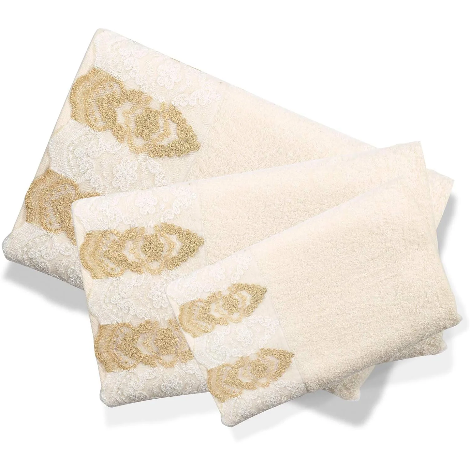 Popular Bath Arabella Complete Bath Ensemble Decor Set, Beige, All Sold Separately - Image 9
