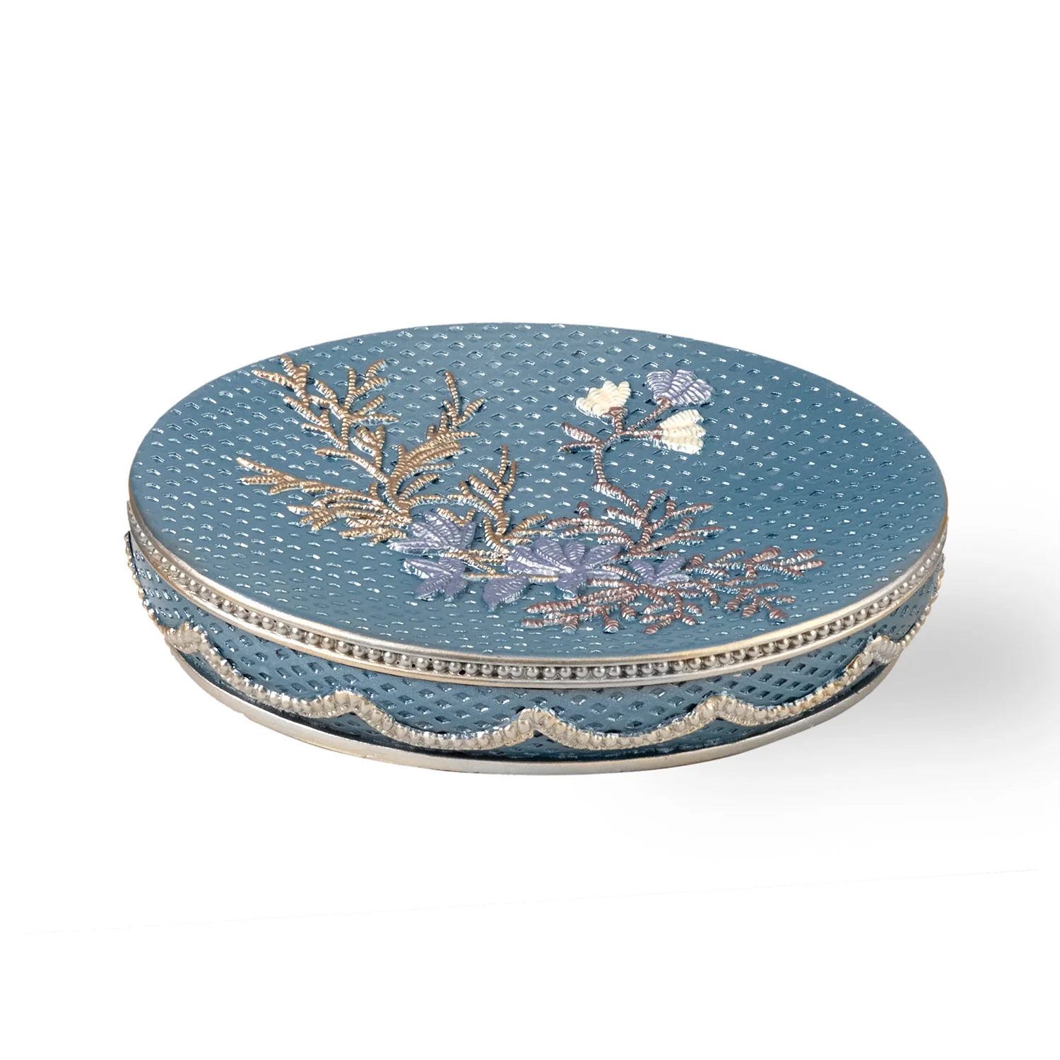 Popular Bath Capri Complete Bath Ensemble Decor Set, Slate Blue, All Sold Separately