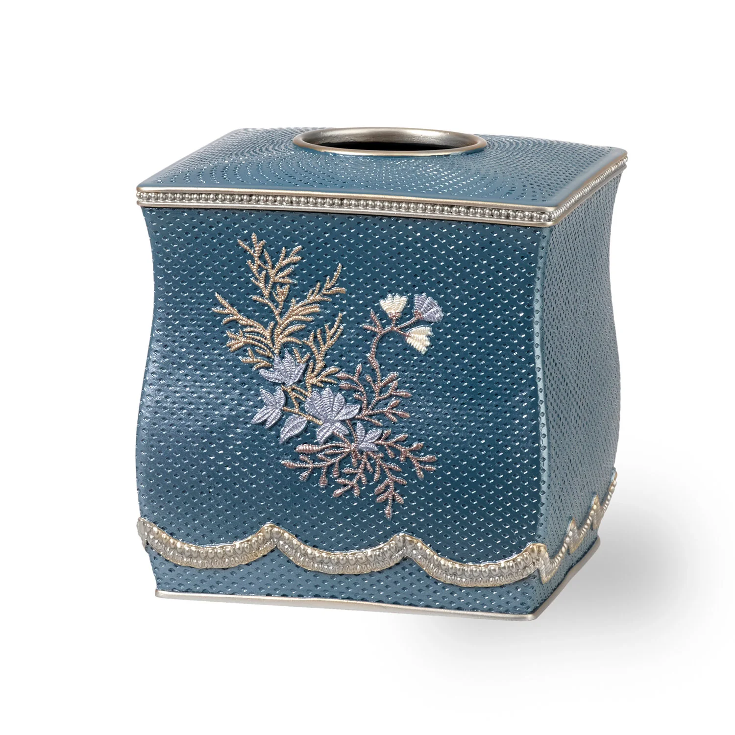 Popular Bath Capri Complete Bath Ensemble Decor Set, Slate Blue, All Sold Separately - Image 4