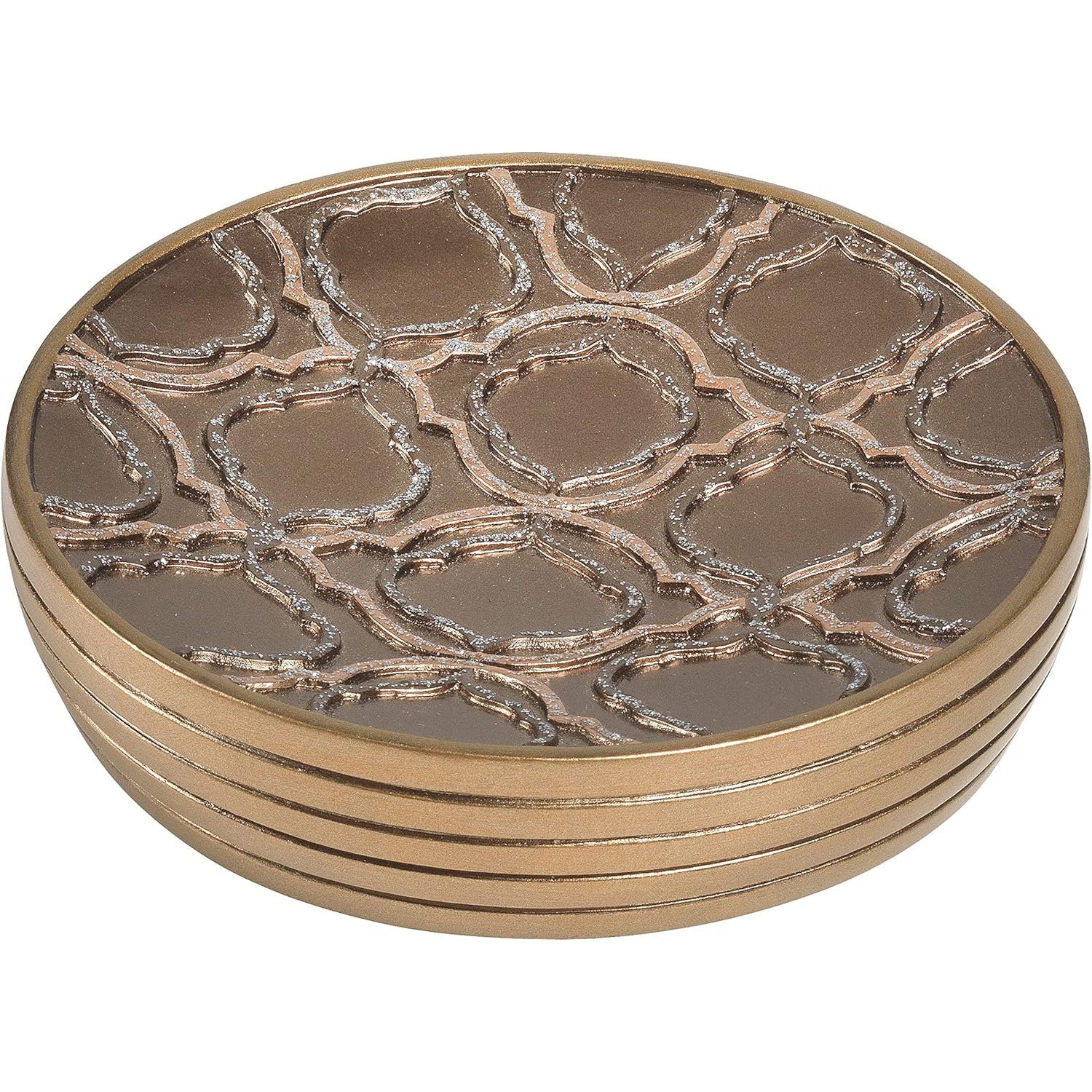 Popular Bath Spindle Complete Bath Ensemble Decor Set, Gold, All Sold Separately - Image 6