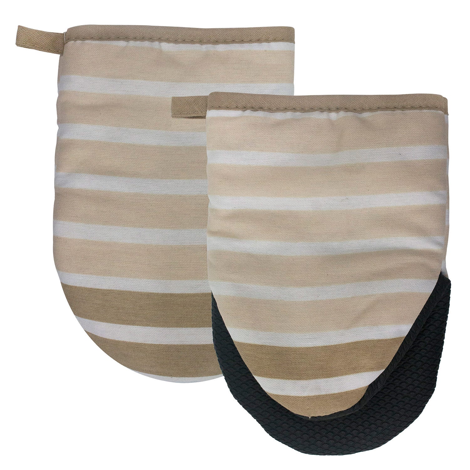 Popular Home Thin Stripes 2-Piece Neoprene Mini Oven Mitt Set - Image 4