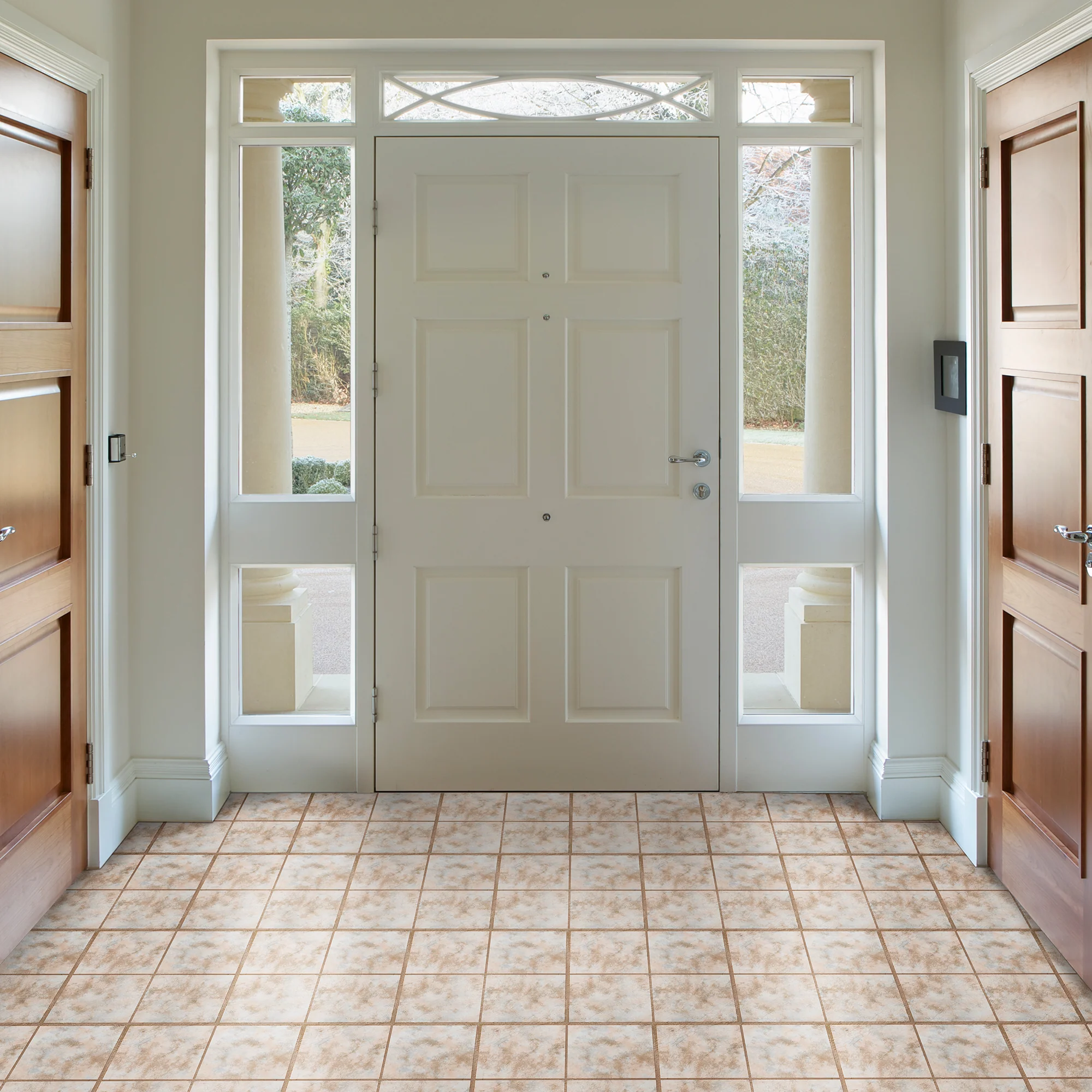 Portfolio 12x12 2.0mm Self Adhesive Vinyl Floor Tile - Rustic Clay Square - 9 Tiles/9 sq. ft. - Image 2