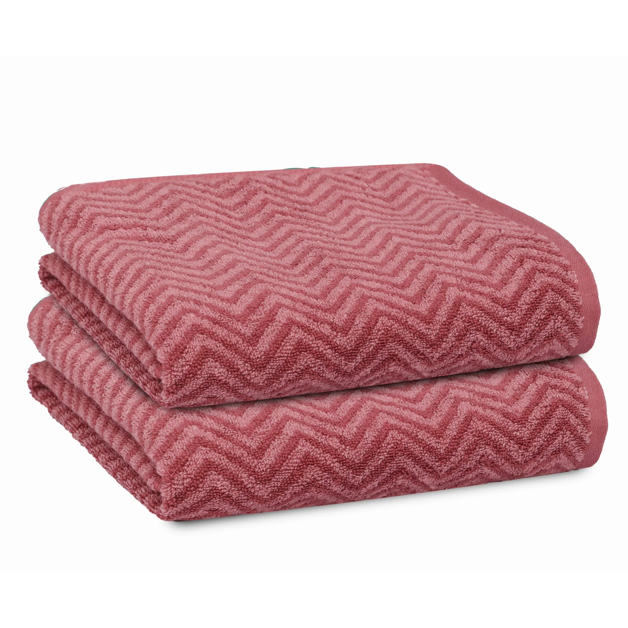 PREMIUS 2 Pack Chevron 100% Cotton Yarn Dyed Hand Towel, 16x28 Inches - Image 15