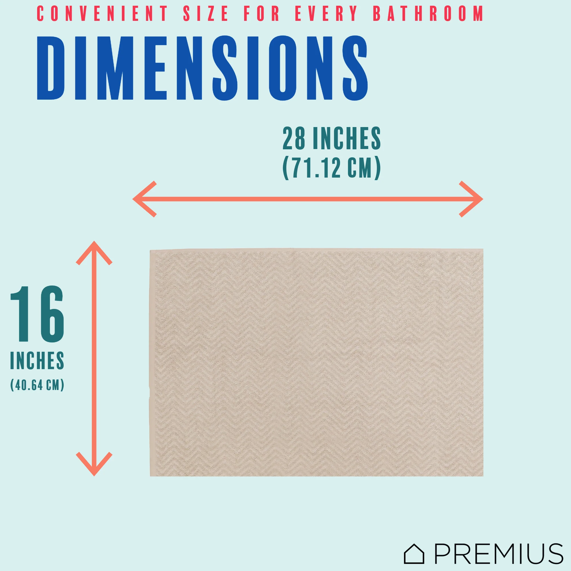 PREMIUS 2 Pack Chevron 100% Cotton Yarn Dyed Hand Towel, 16x28 Inches - Image 27