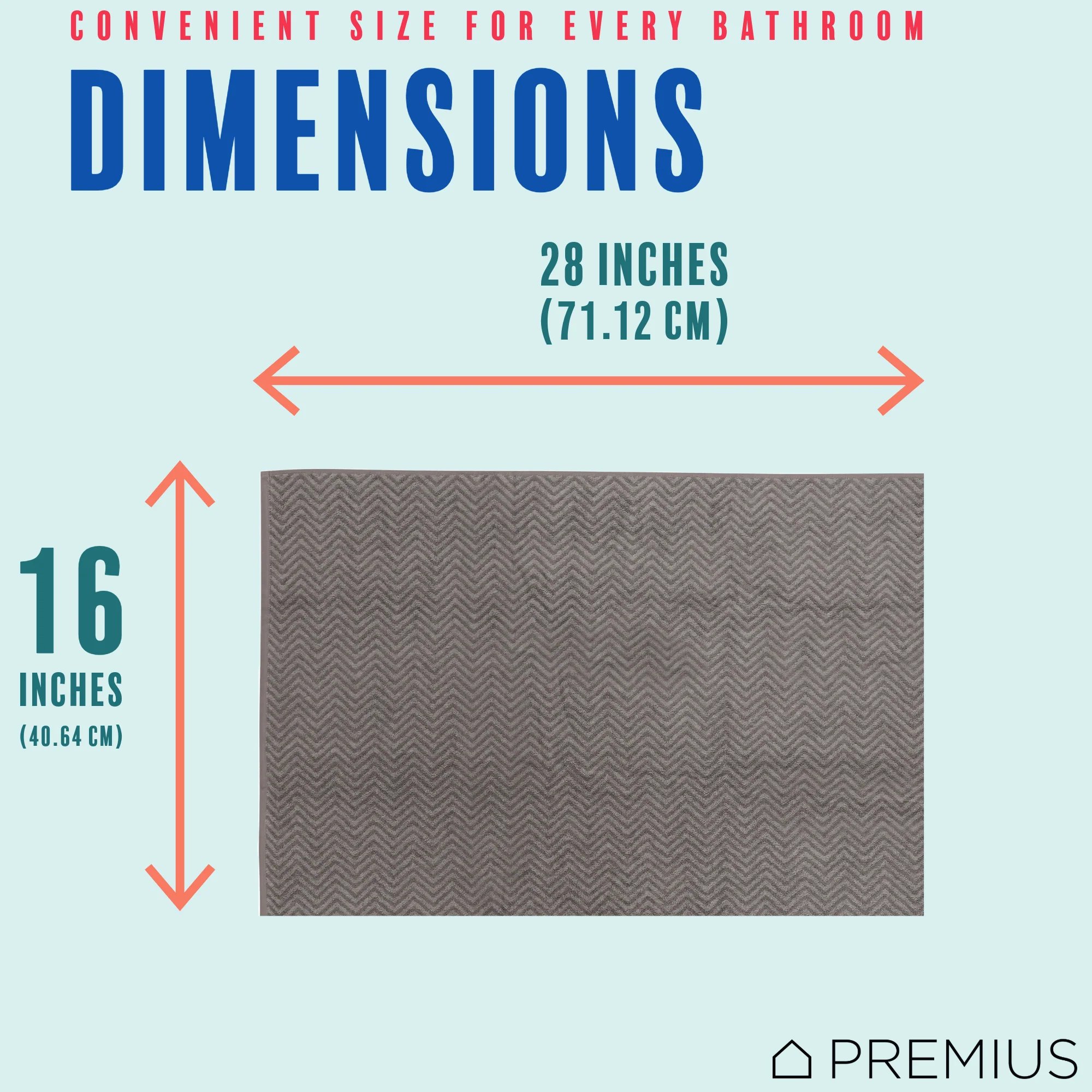 PREMIUS 2 Pack Chevron 100% Cotton Yarn Dyed Hand Towel, 16x28 Inches - Image 28