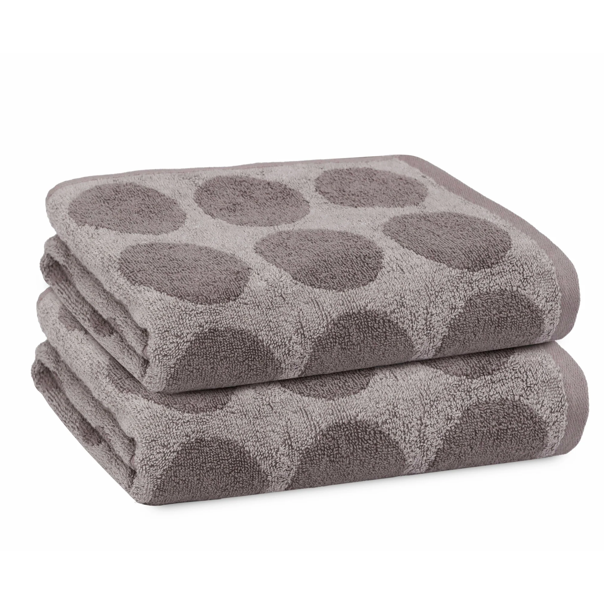 PREMIUS 2 Pack Circles 100% Cotton Yarn Dyed Hand Towel, 16x28 Inches - Image 23