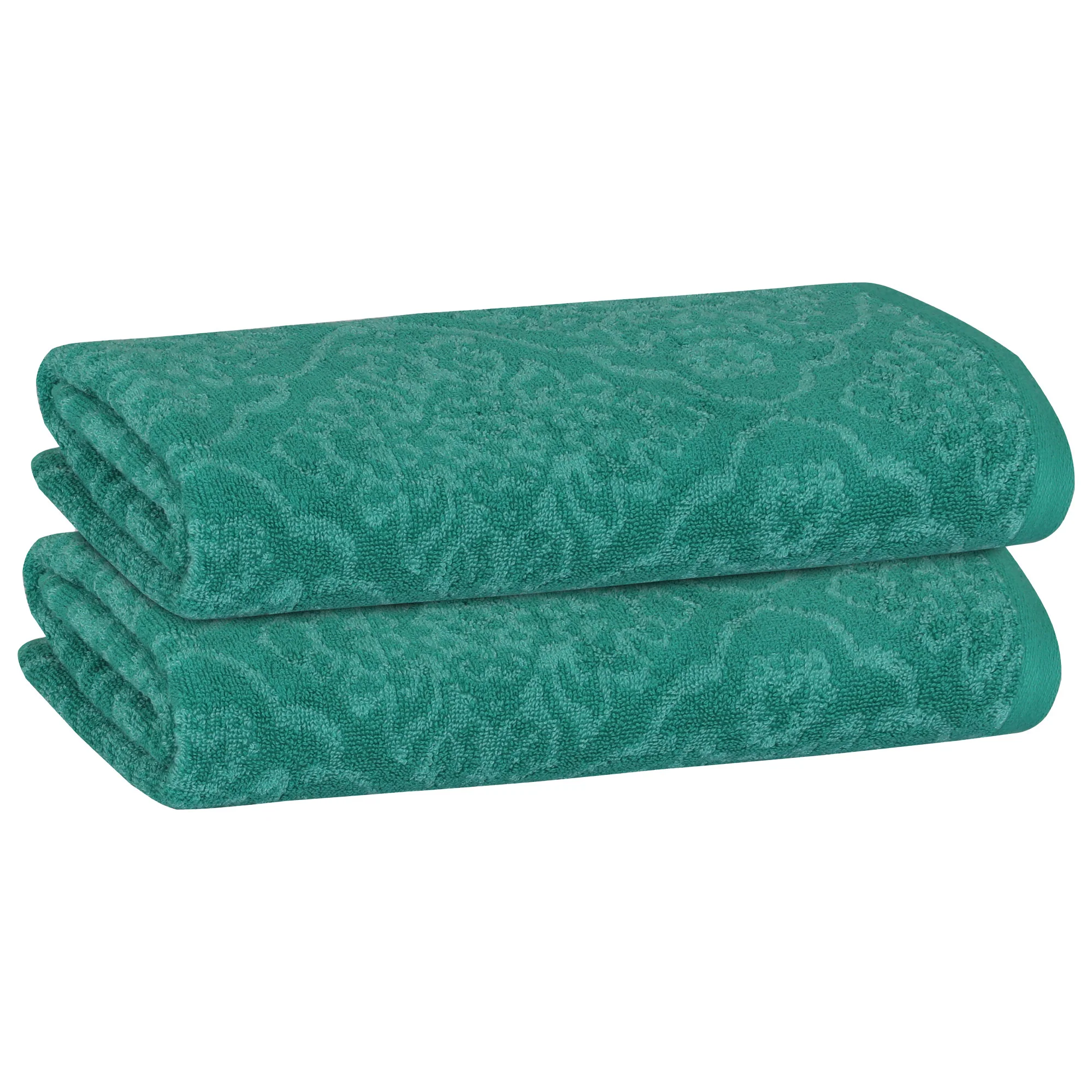 PREMIUS 2 Pack Damask 100% Cotton Yarn Dyed Bath Sheet Towel, 32x64 Inches - Image 14