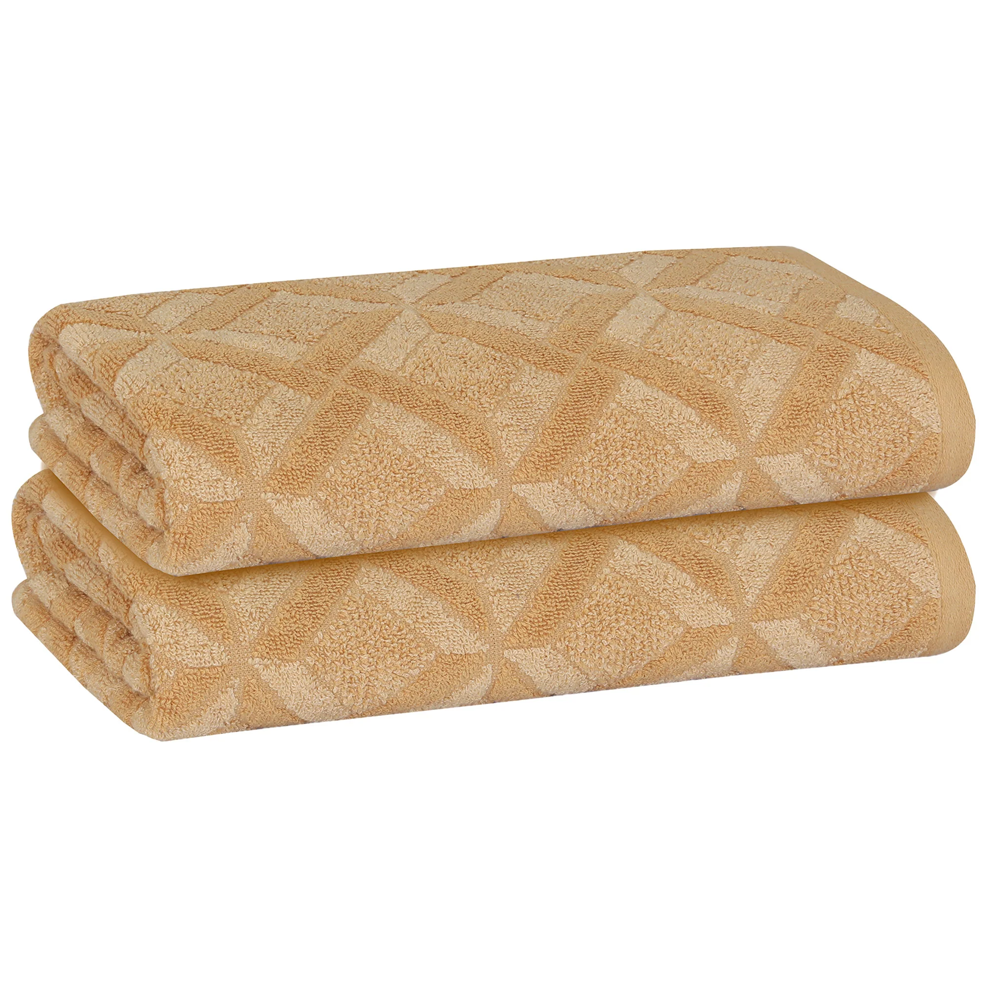 PREMIUS 2 Pack Geo 100% Cotton Yarn Dyed Bath Towel, 27x54 Inches - Image 12