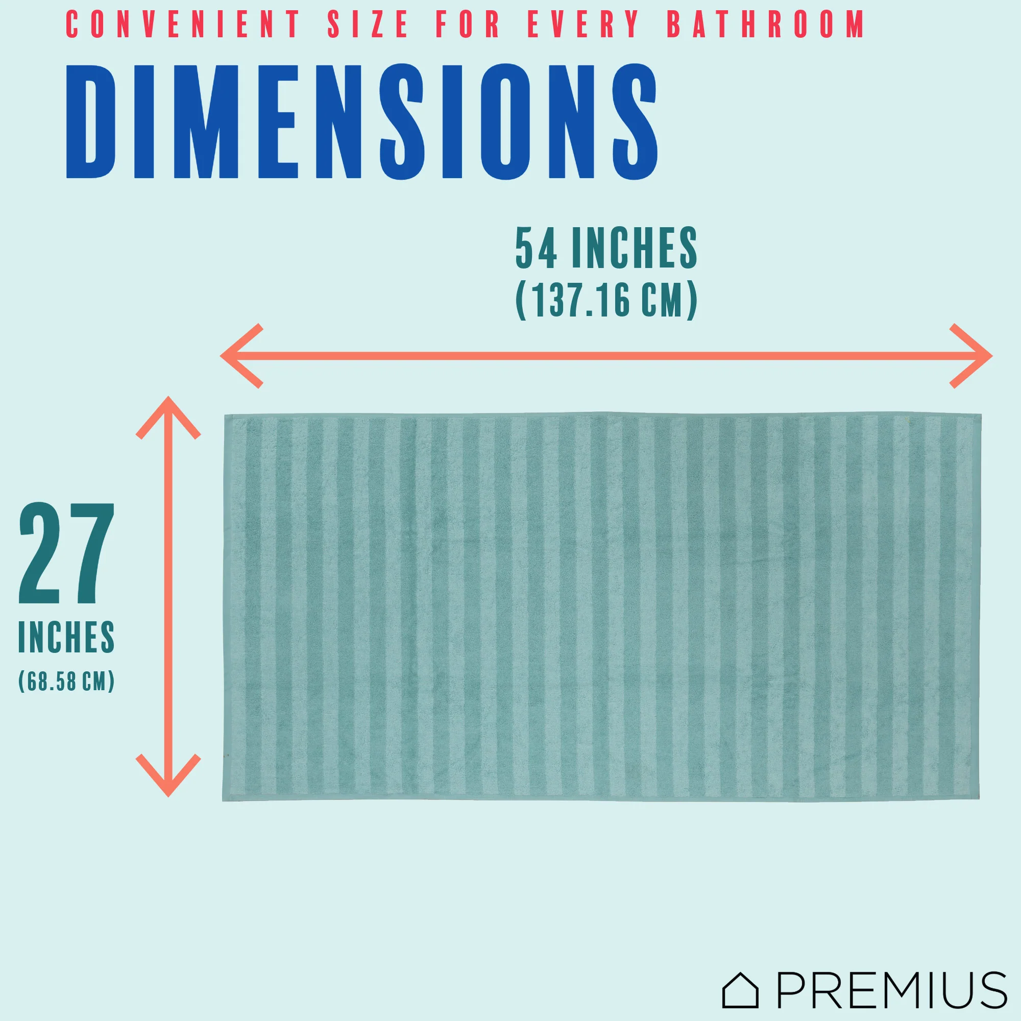 PREMIUS 2 Pack Stripes 100% Cotton Yarn Dyed Bath Towel, 27x54 Inches - Image 39