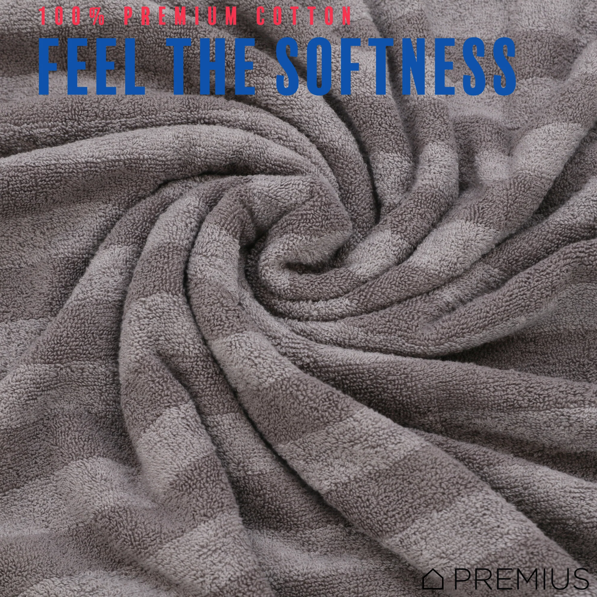 PREMIUS 2 Pack Stripes 100% Cotton Yarn Dyed Hand Towel, 16x28 Inches - Image 11