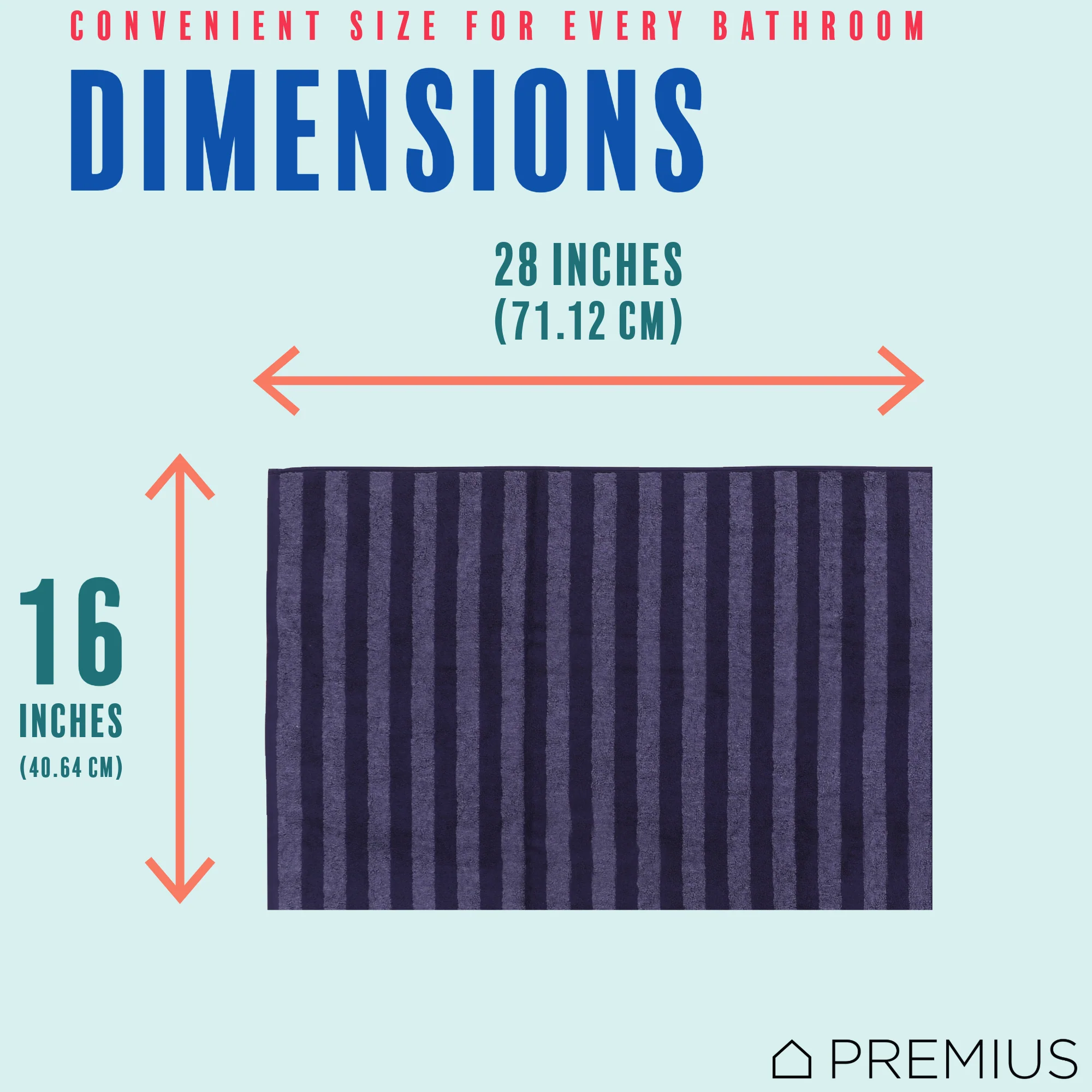 PREMIUS 2 Pack Stripes 100% Cotton Yarn Dyed Hand Towel, 16x28 Inches - Image 31