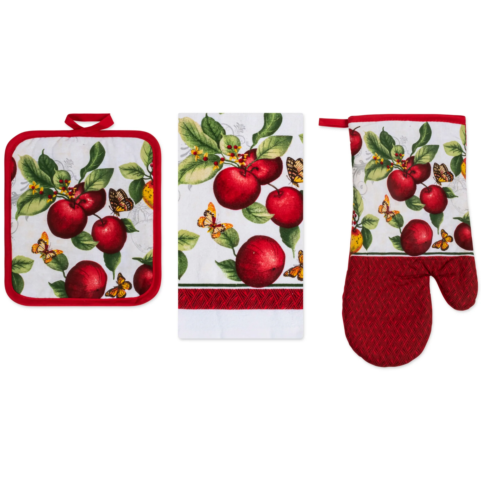 PREMIUS 3 Piece Printed Kitchen Linen Set, 1 Cotton Towel, 1 Pot Holder, 1 Oven Mitt - Image 15