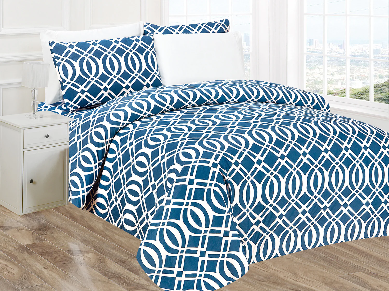 Premius Andrea Luxurious Wrinkle-Free Microfiber Sheet Set - Image 2