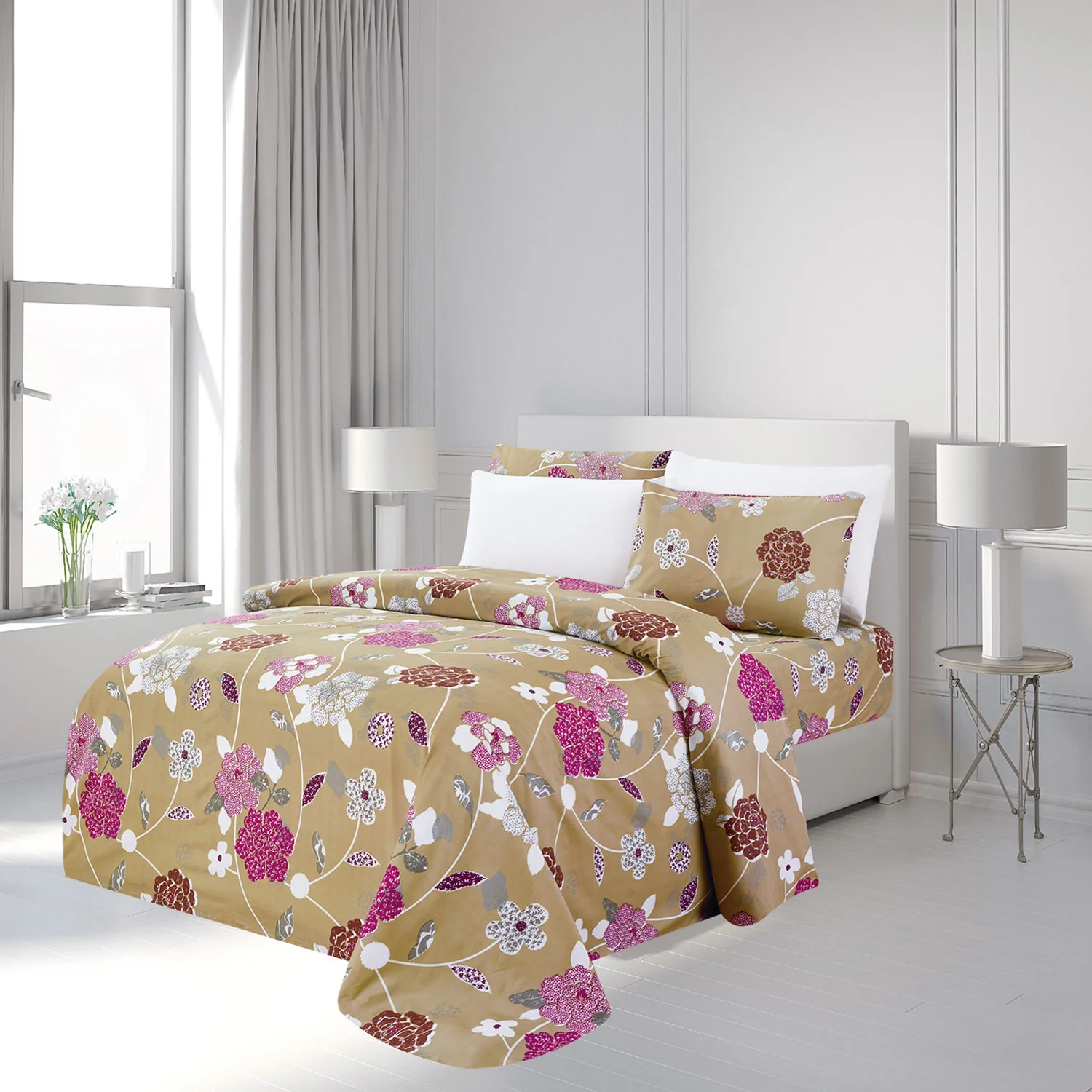 Premius Betty Premium Luxurious Wrinkle-Free Microfiber Sheet Set - Image 3