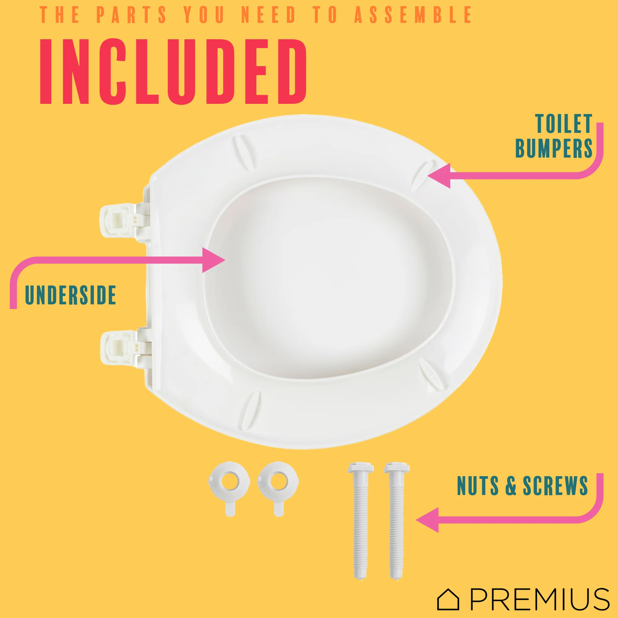 PREMIUS Beveled Plastic Toilet Seat, Standard Round, 17 Inches - Image 6