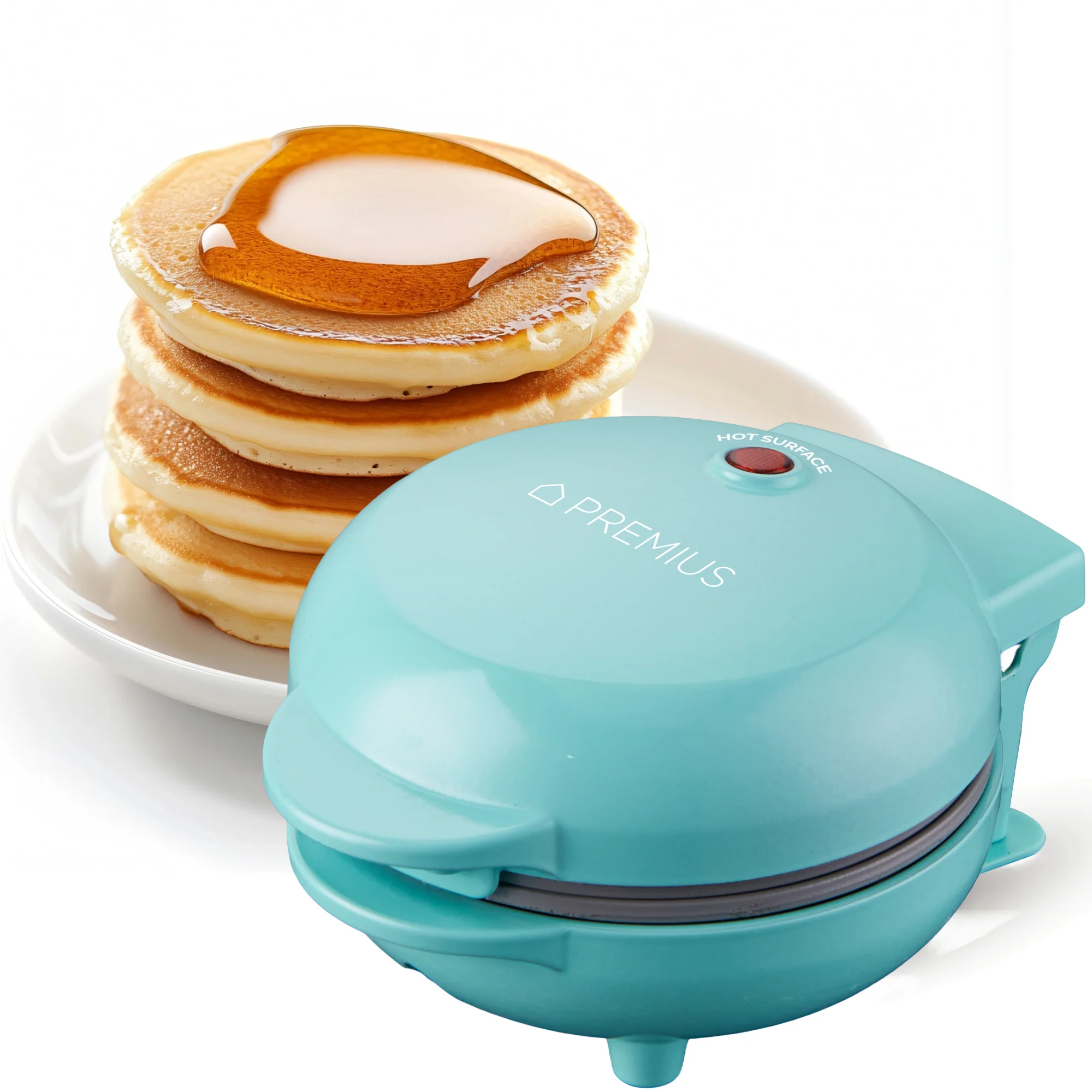 PREMIUS Ceramic Non-Stick Mini Snack Flat Griddle Maker, 4 Inch Mold - Image 2