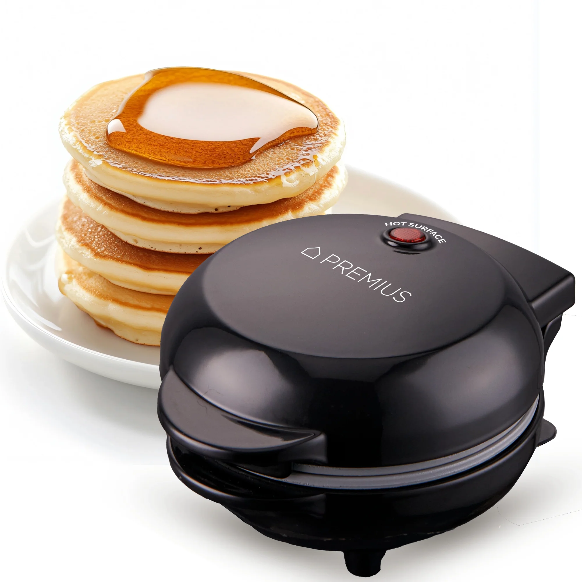 PREMIUS Ceramic Non-Stick Mini Snack Flat Griddle Maker, 4 Inch Mold - Image 8