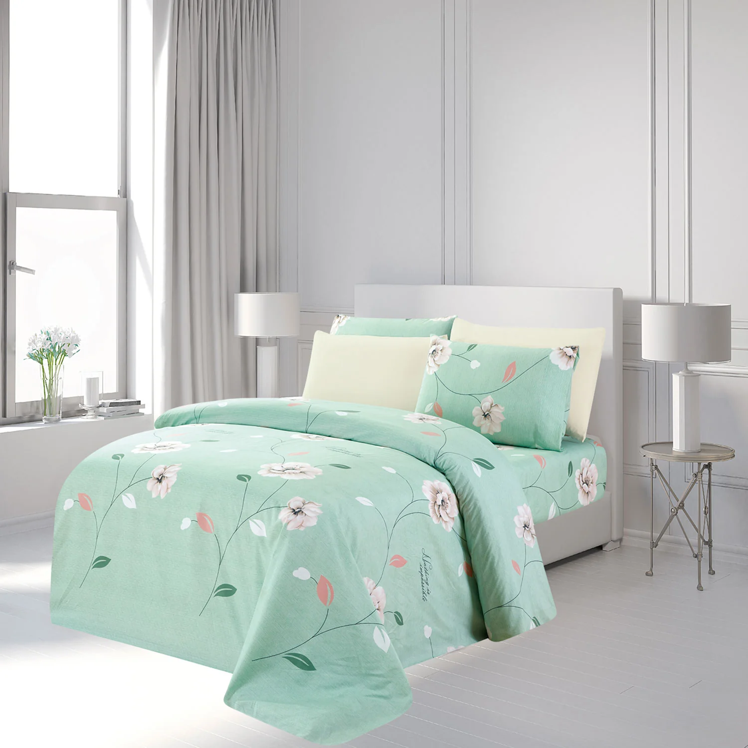 Premius Claire Premium Luxurious Wrinkle-Free Microfiber Sheet Set - Image 4