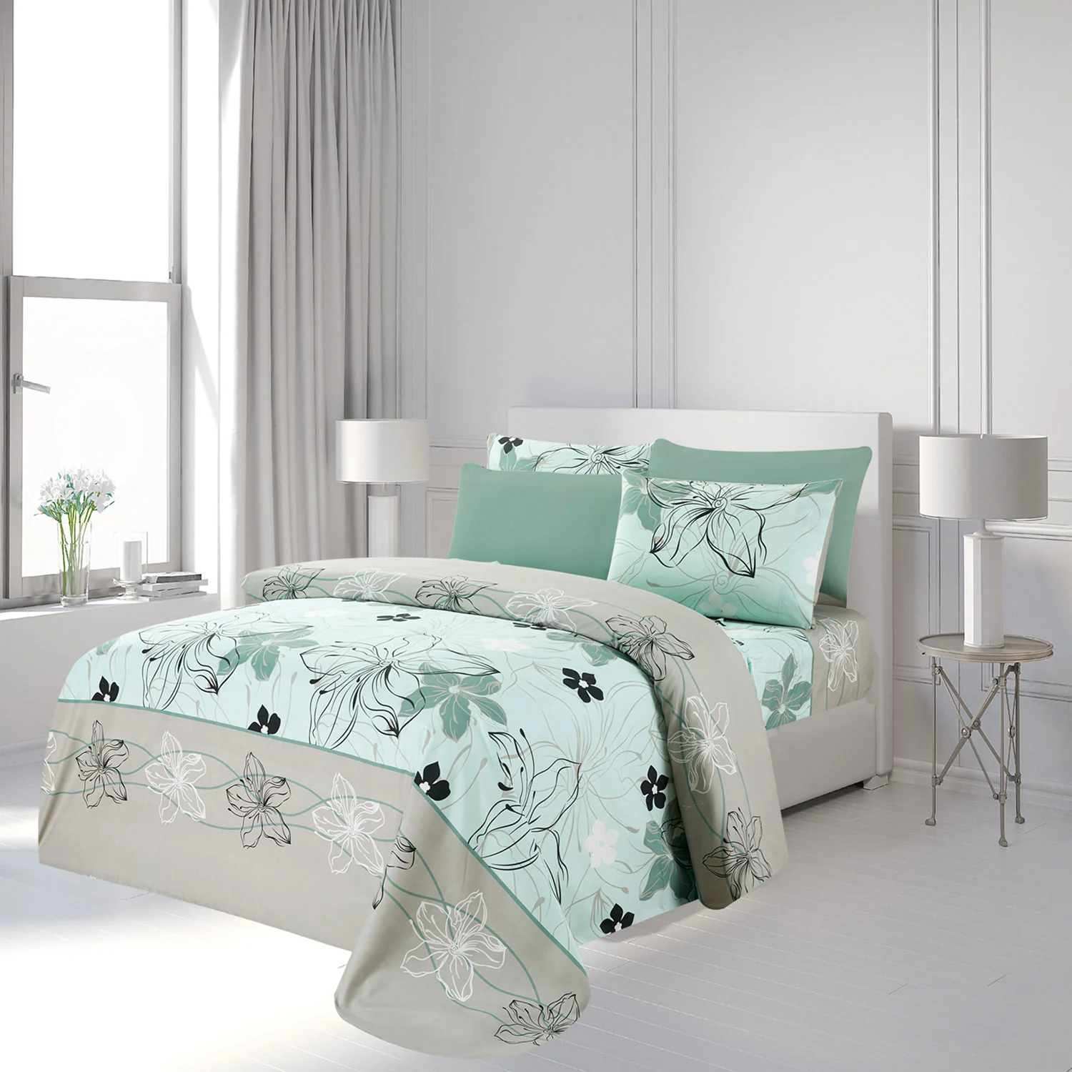 Premius Maya Premium Luxurious Wrinkle-Free Microfiber Sheet Set - Image 5